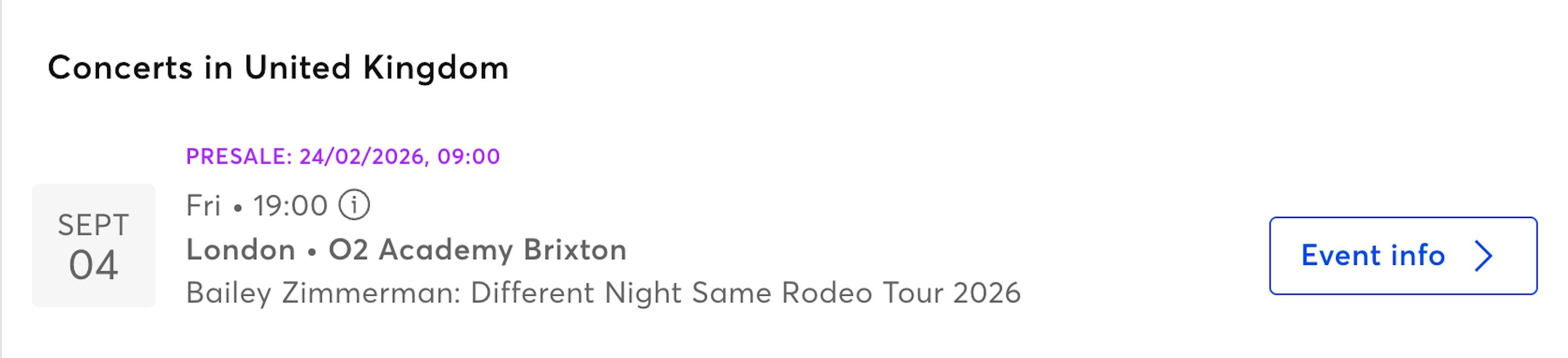 <p>Bailey Zimmerman UK Show Leak</p>