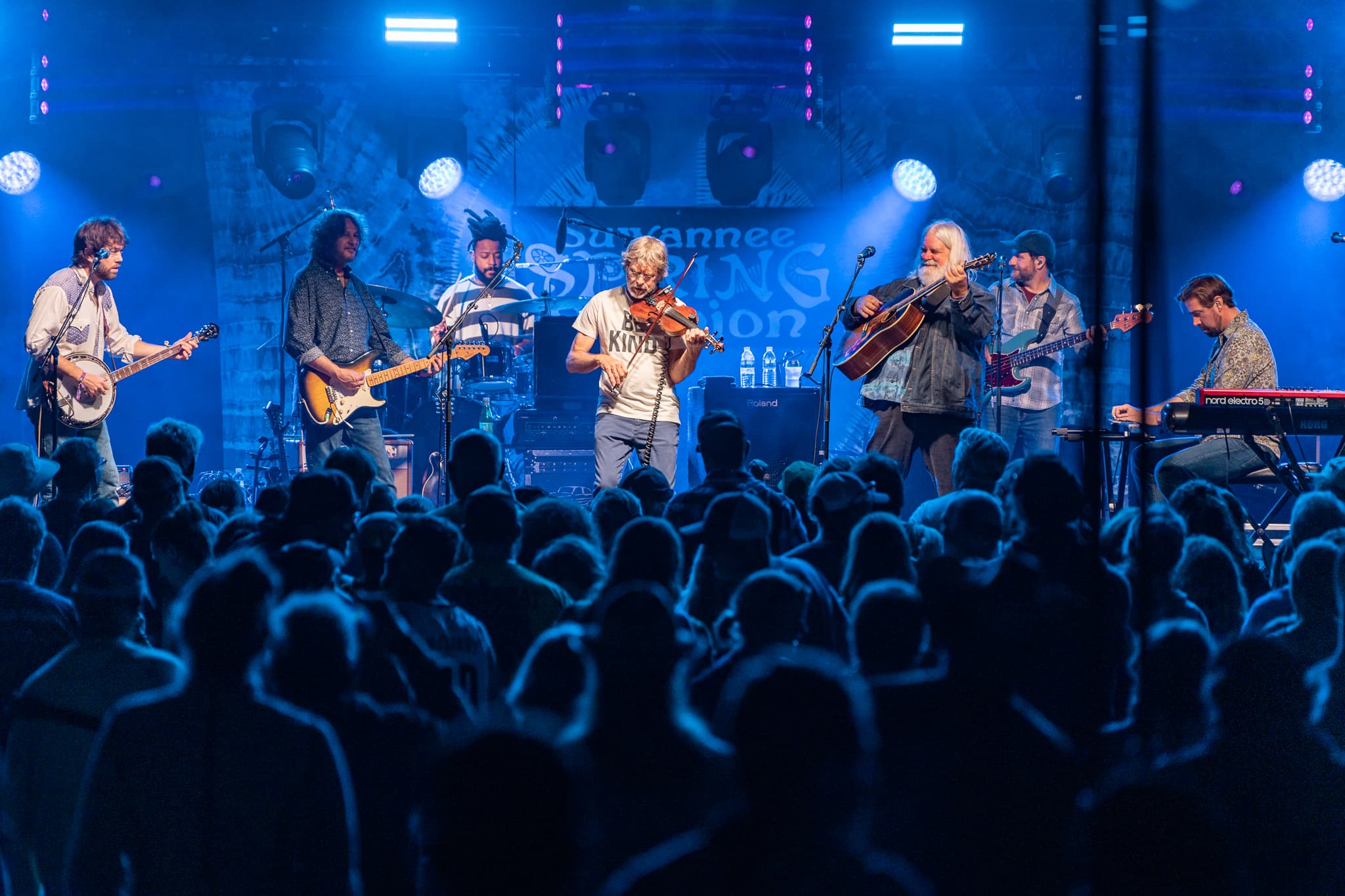 Leftover Salmon and Sam Bush at Suwannee Spring Reunion 2023 by Jay Strausser