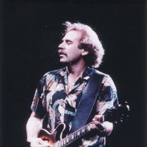 Jimmy Buffett performing in a Hawaiian shirt