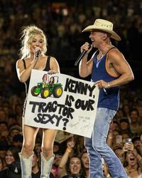 Kenny and Megan performing together