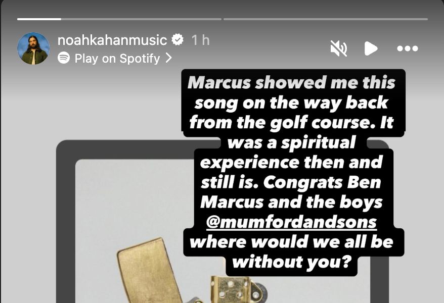 <p>Noah Kahan Mumford Tribute</p>