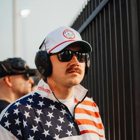 Morgan Wallen wearing a NASCAR USA jacket