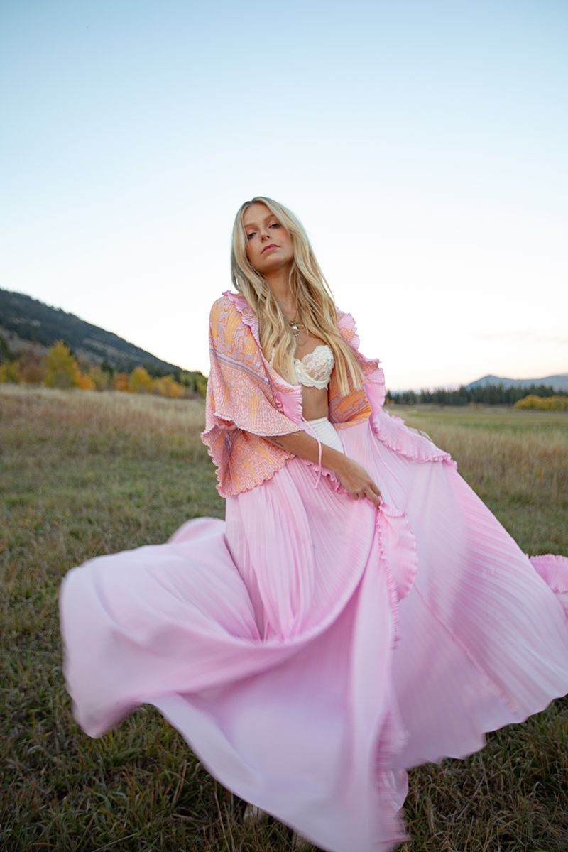 Pink Gypsy Wedding Dresses