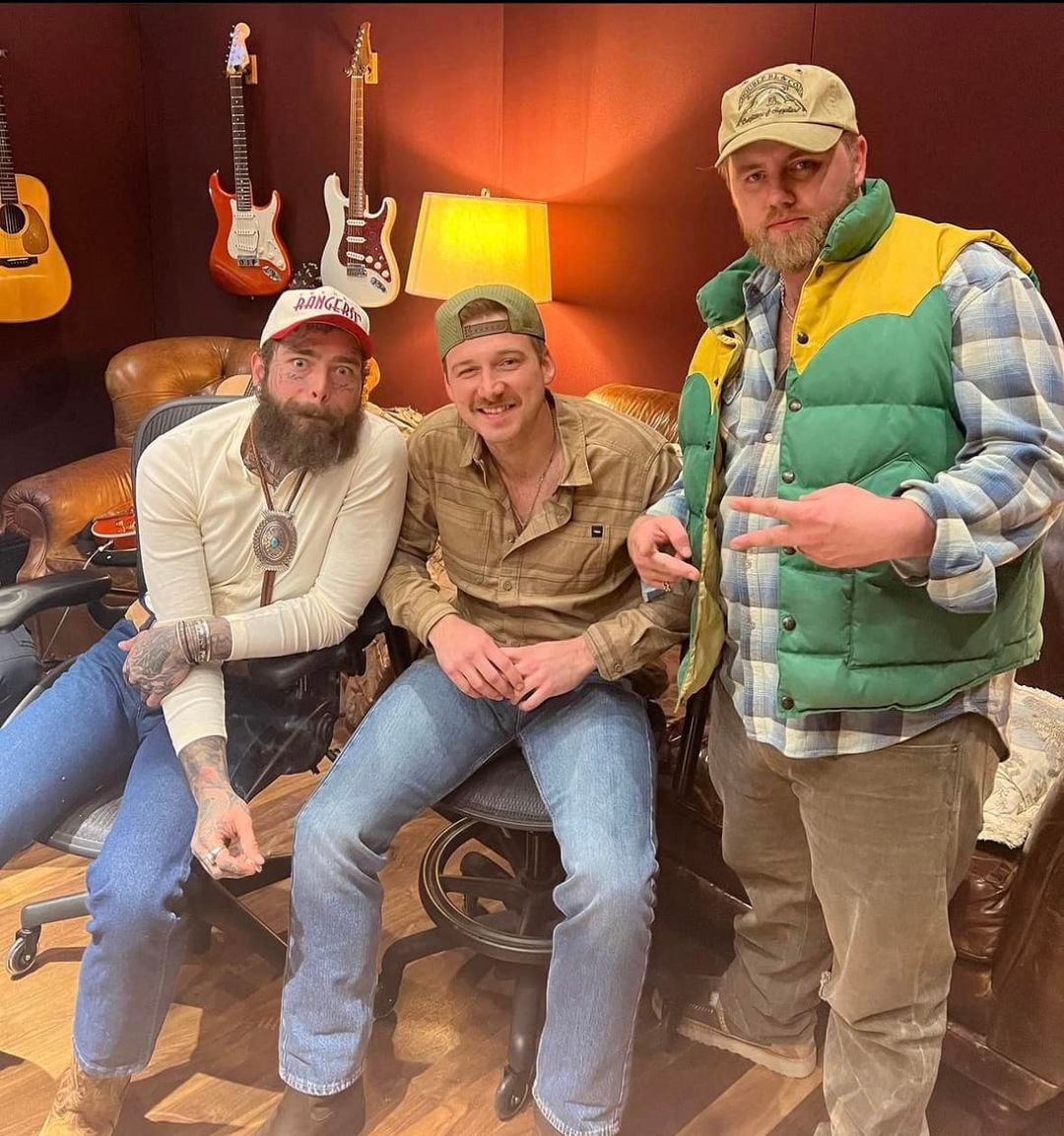 Wallen Hits the Studio with Post Malone and Ernest