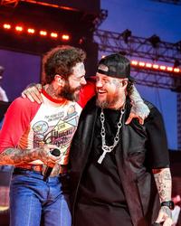 Post Malone performing with Jelly Roll