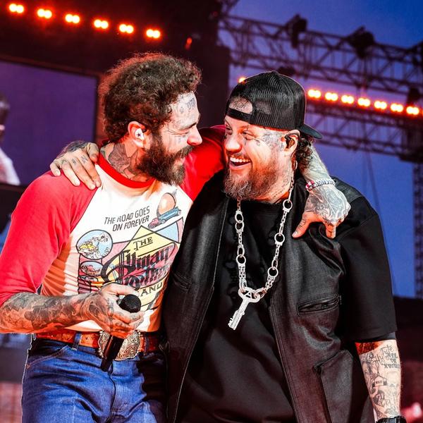 Post Malone performing with Jelly Roll