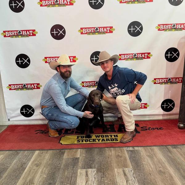 Artist - Post Malone with his new dog, Lewellyn