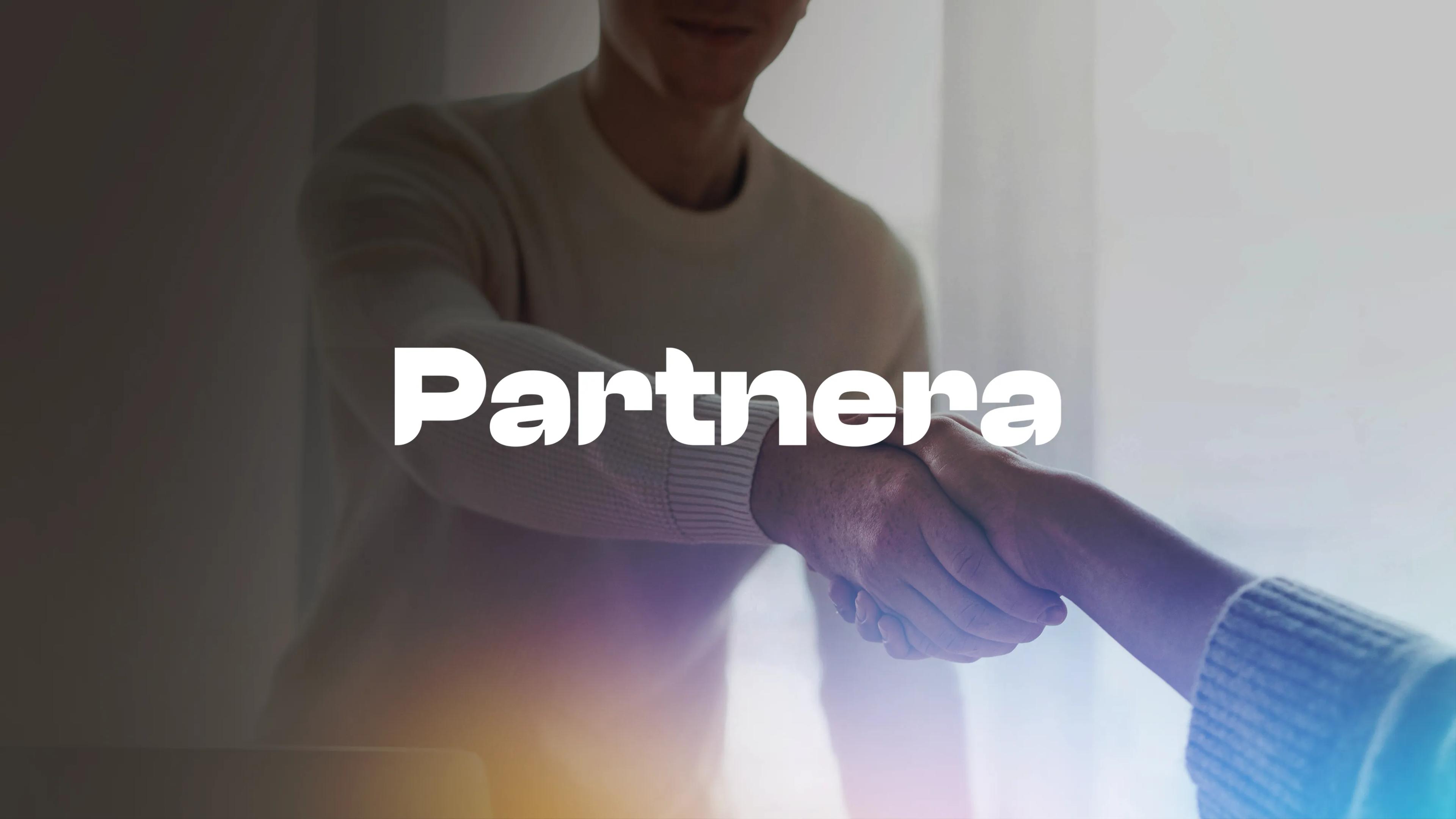 Partnera website shown on a laptop and phone