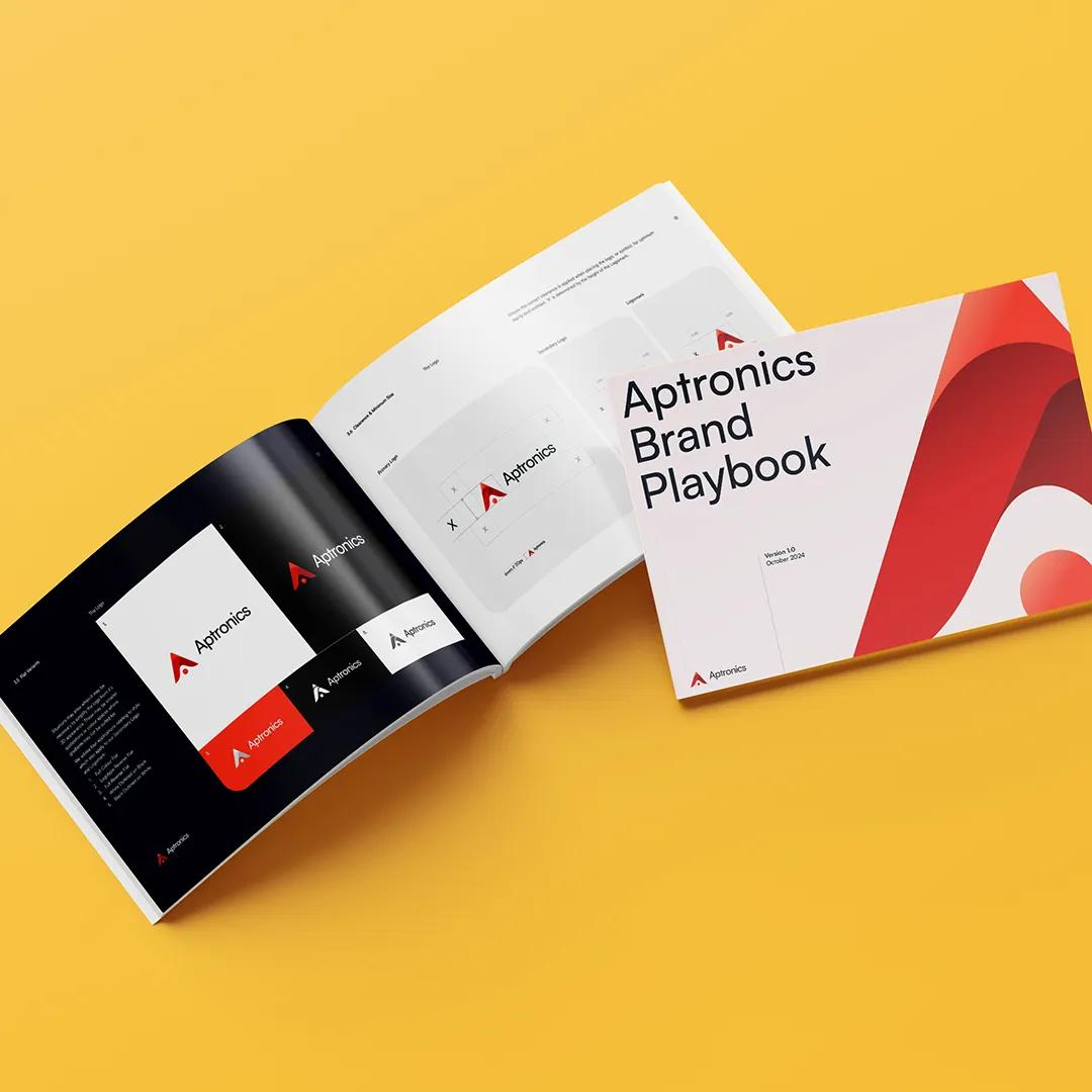 Mockup of a brand playbook