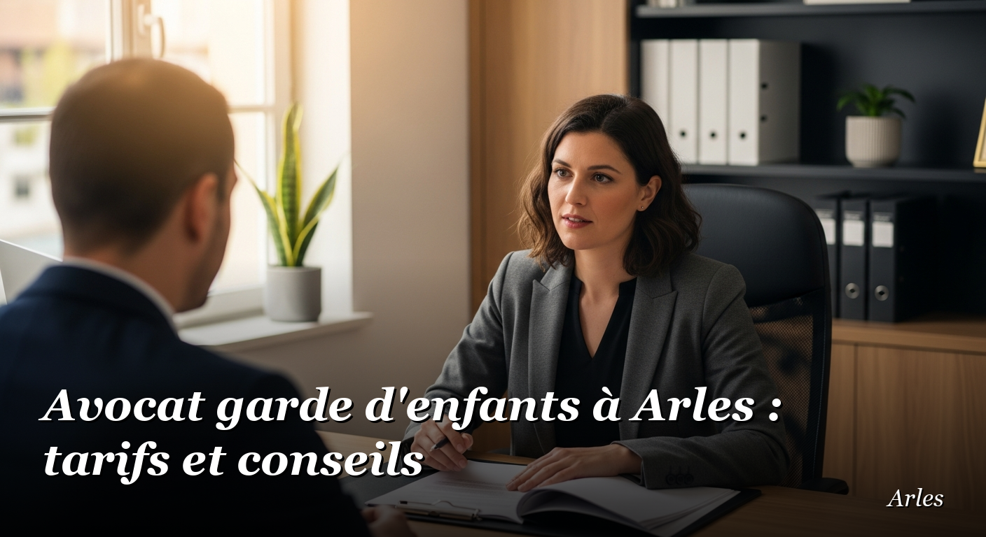 Avocat garde d'enfants à Arles : tarifs et conseils