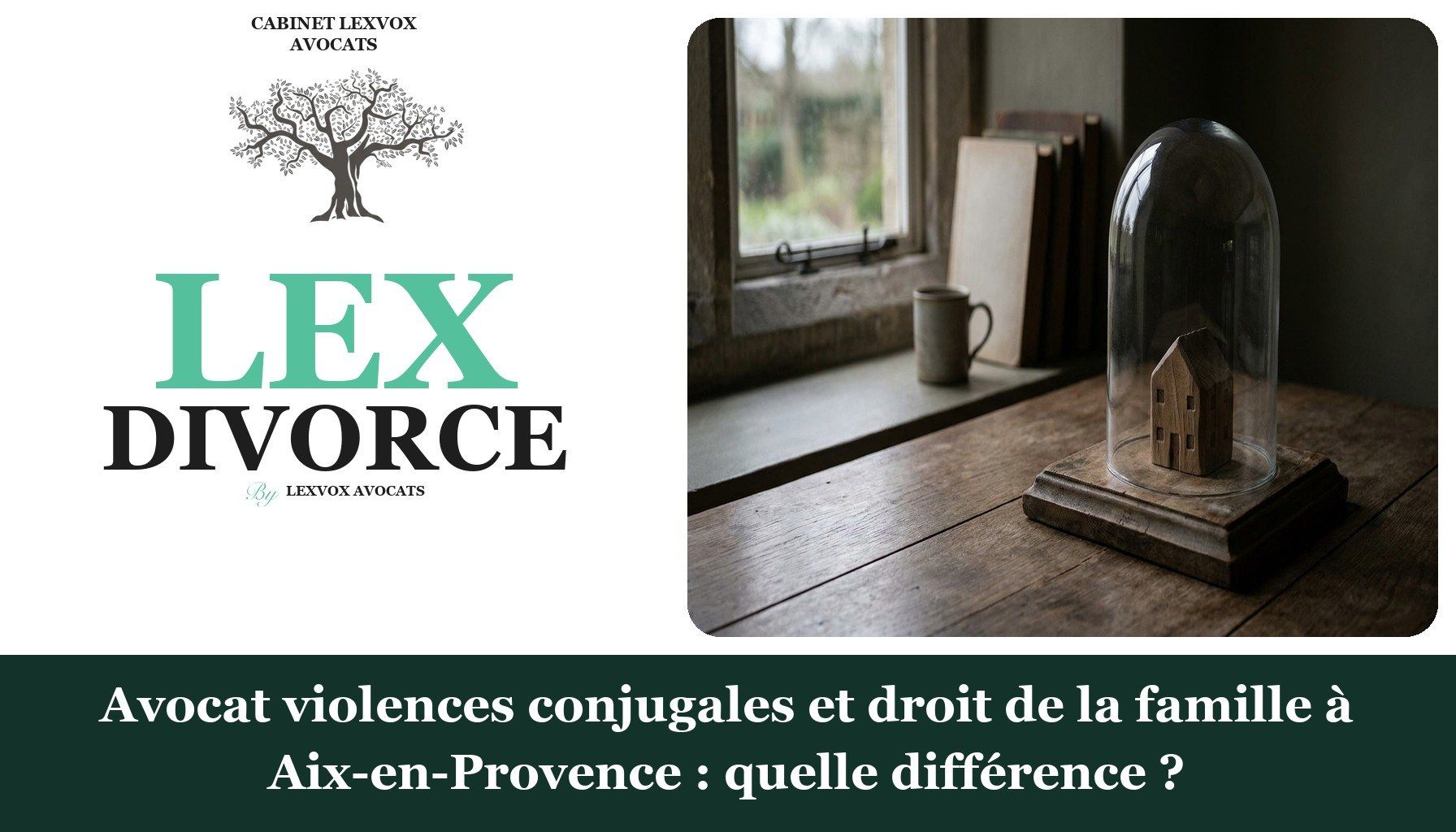 Avocat violences conjugales et droit de la famille à Aix-en-Provence : quelle différence ?