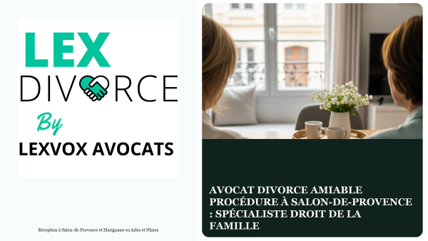 Avocat divorce amiable procédure à Salon-de-Provence : spécialiste droit de la famille
