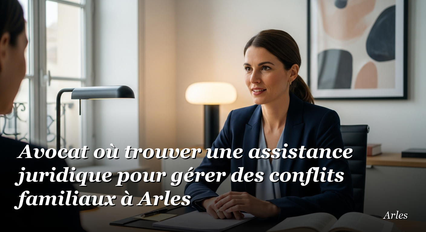 Avocat où trouver une assistance juridique pour gérer des conflits familiaux à Arles