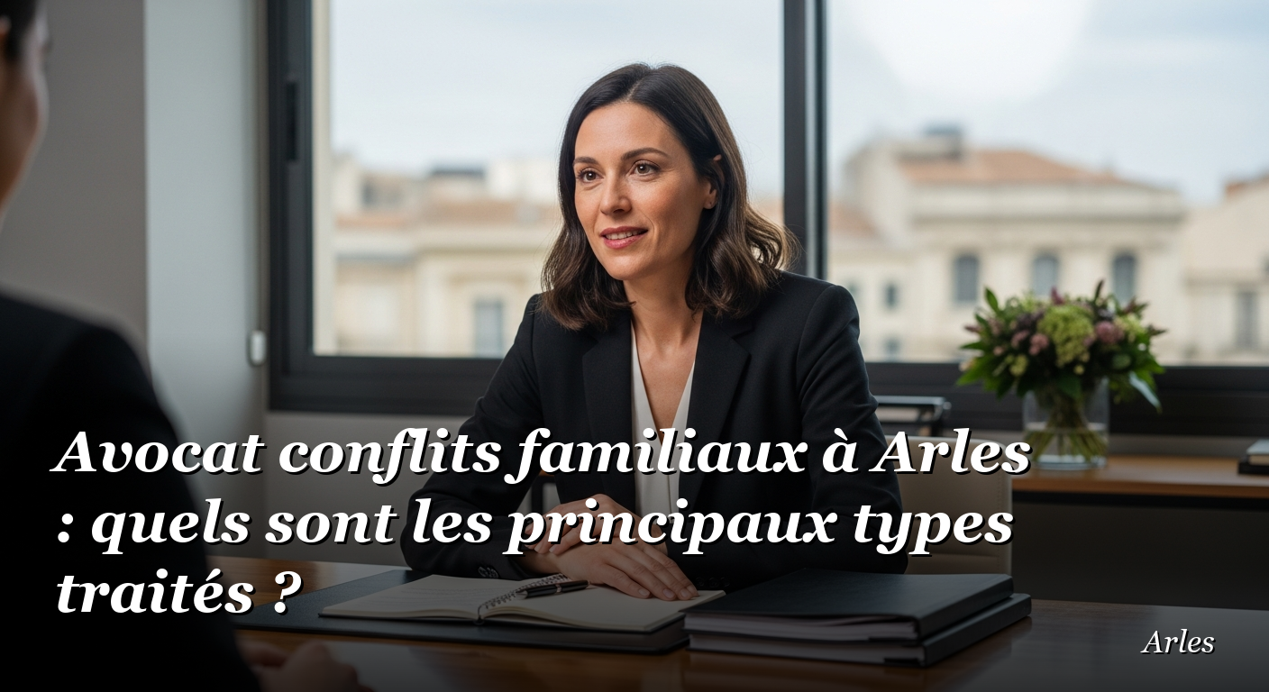 Avocat conflits familiaux à Arles : quels sont les principaux types traités ?