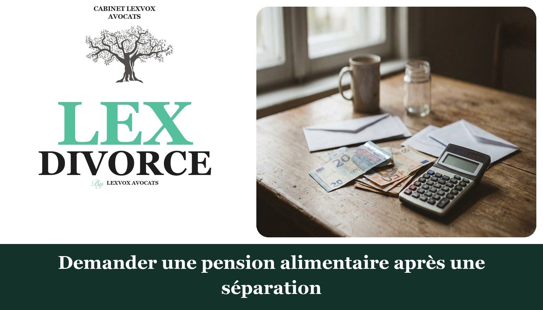 Demander une pension alimentaire après une séparation