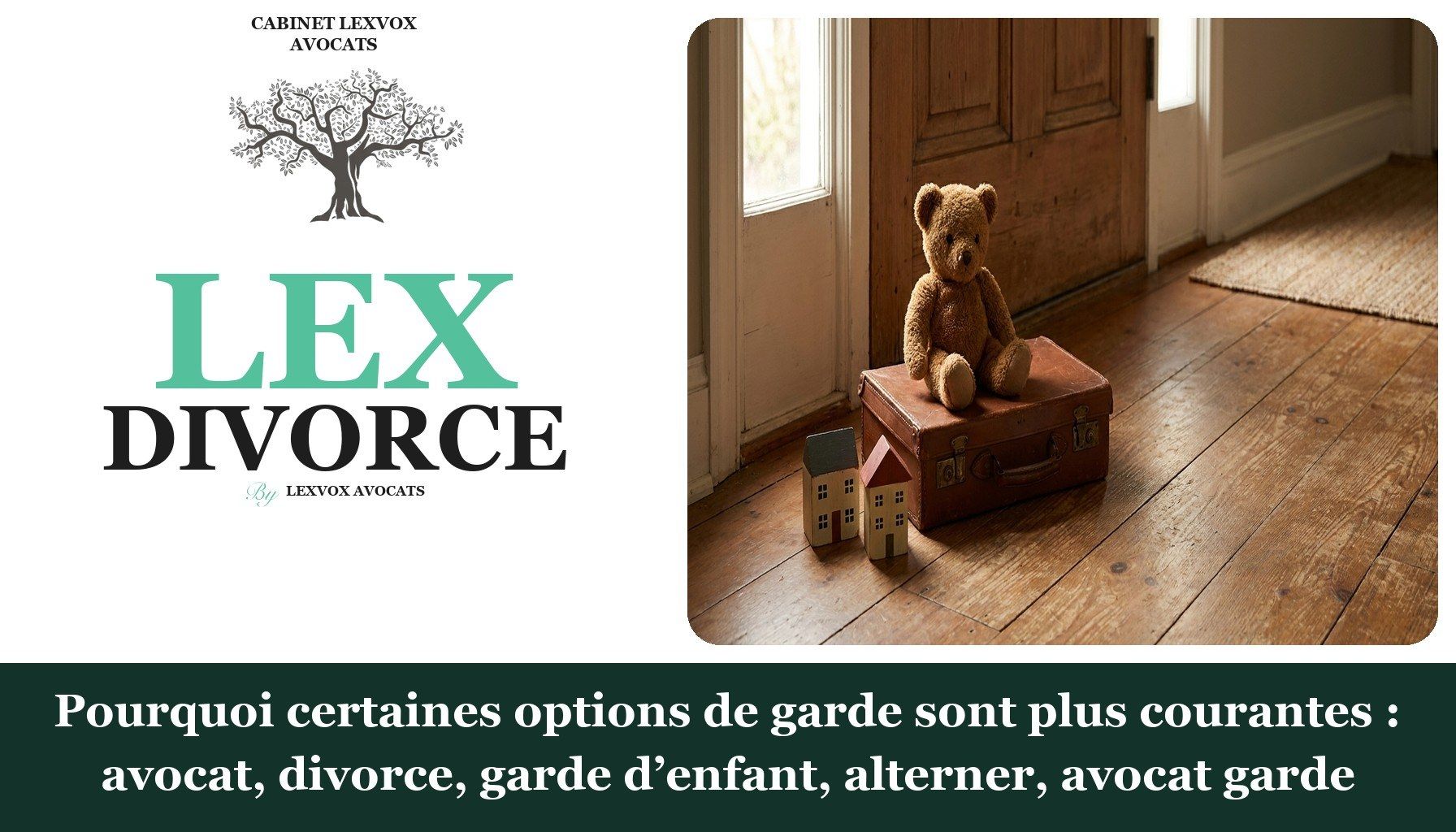 Pourquoi certaines options de garde sont plus courantes : avocat, divorce, garde d’enfant, alterner, avocat garde