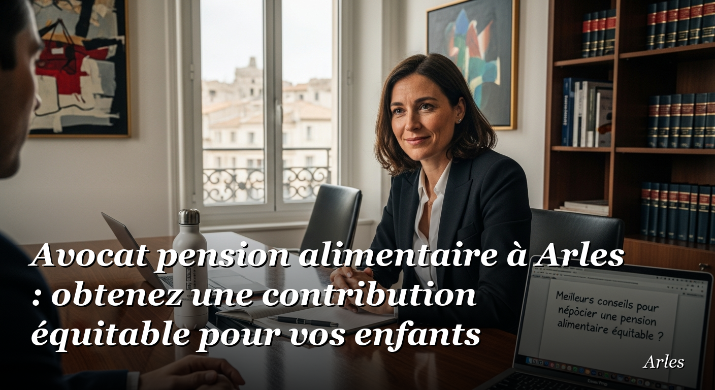 Avocat pension alimentaire à Arles : obtenez une contribution équitable pour vos enfants