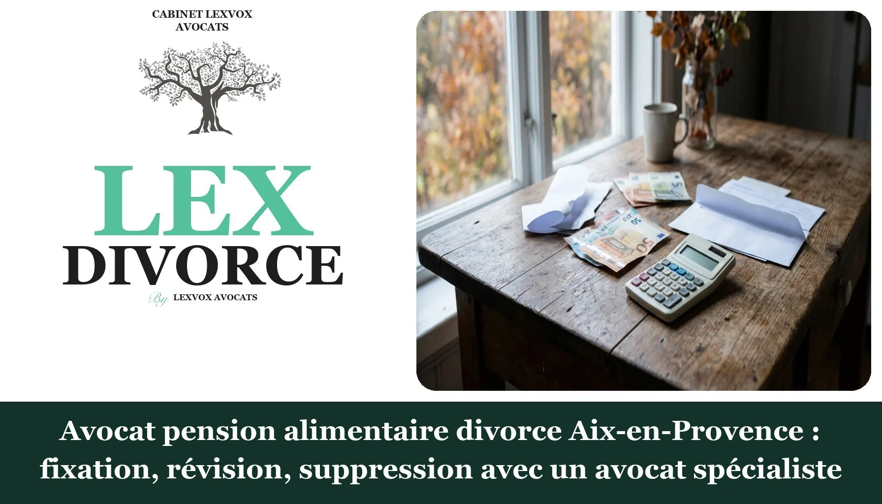 Avocat pension alimentaire divorce Aix-en-Provence : fixation, révision, suppression avec un avocat spécialiste