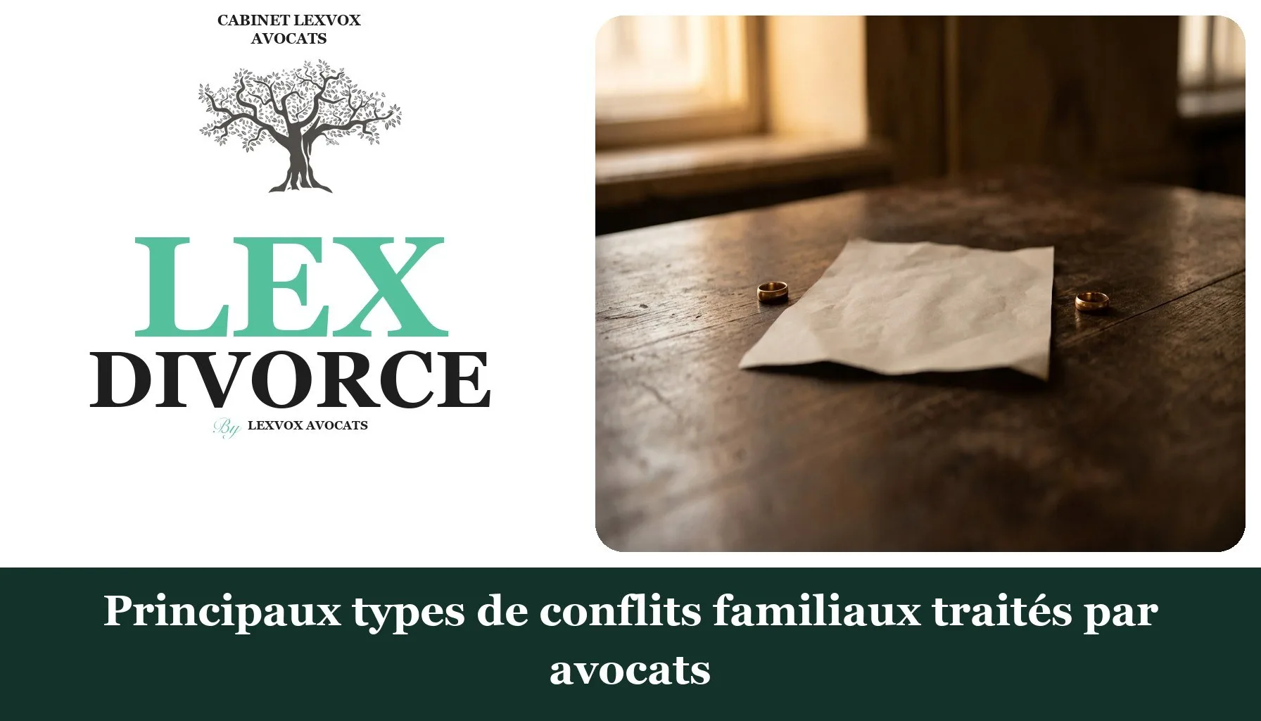 Principaux types de conflits familiaux traités par avocats
