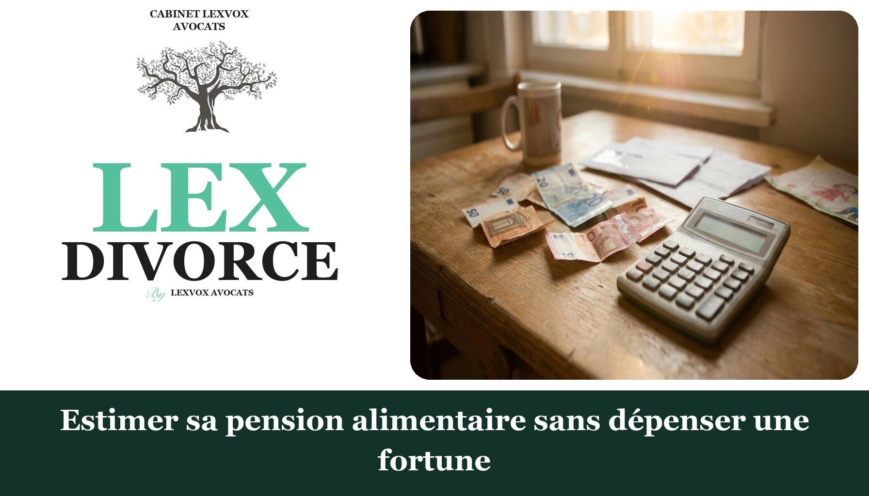 Estimer sa pension alimentaire sans dépenser une fortune