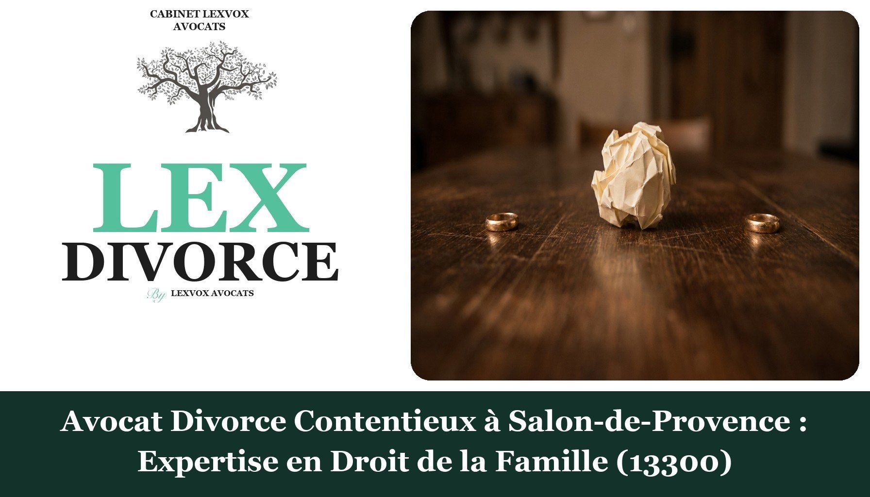 Avocat Divorce Contentieux à Salon-de-Provence : Expertise en Droit de la Famille (13300)