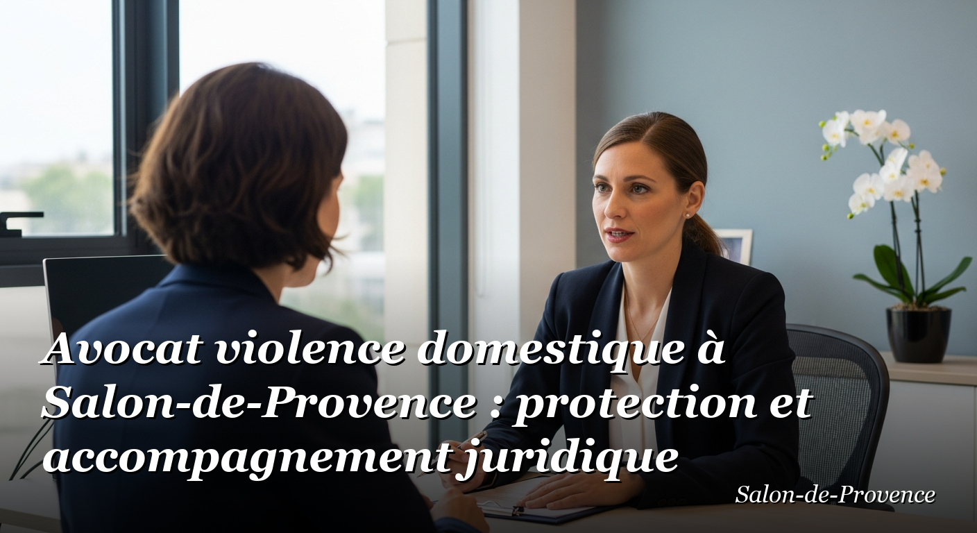 Avocat violence domestique à Salon-de-Provence : protection et accompagnement juridique