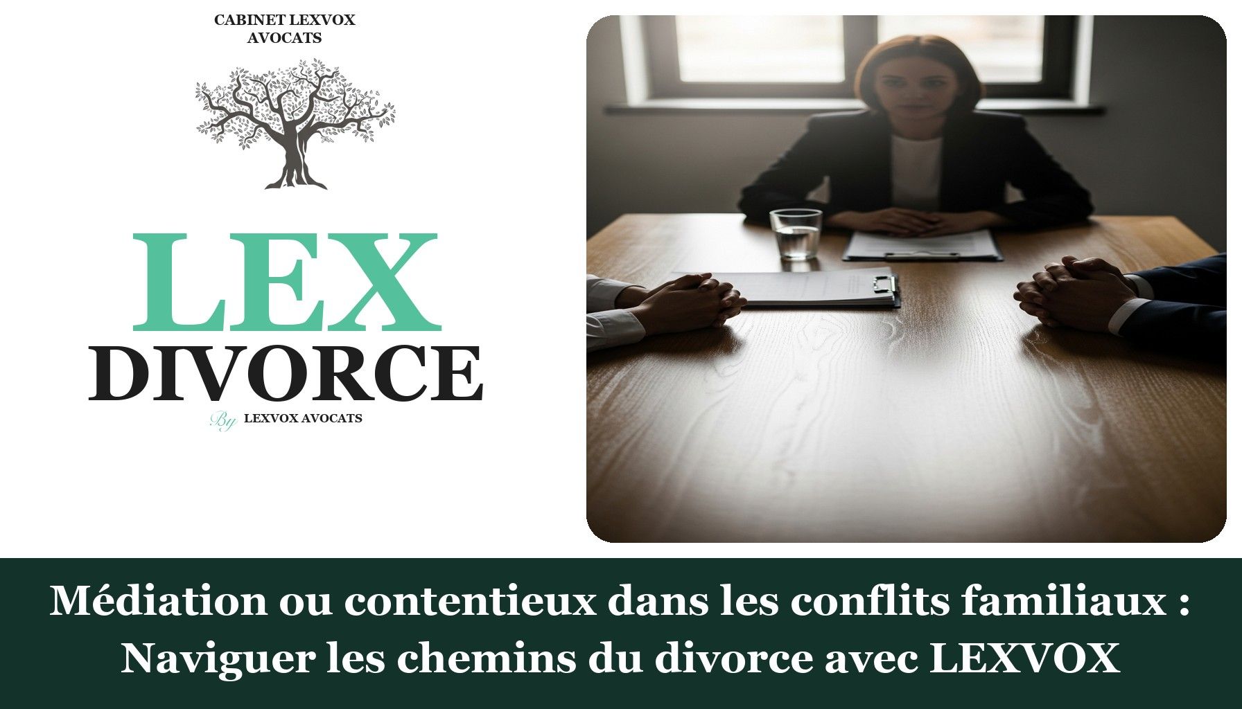 Médiation ou contentieux dans les conflits familiaux : Naviguer les chemins du divorce avec LEXVOX