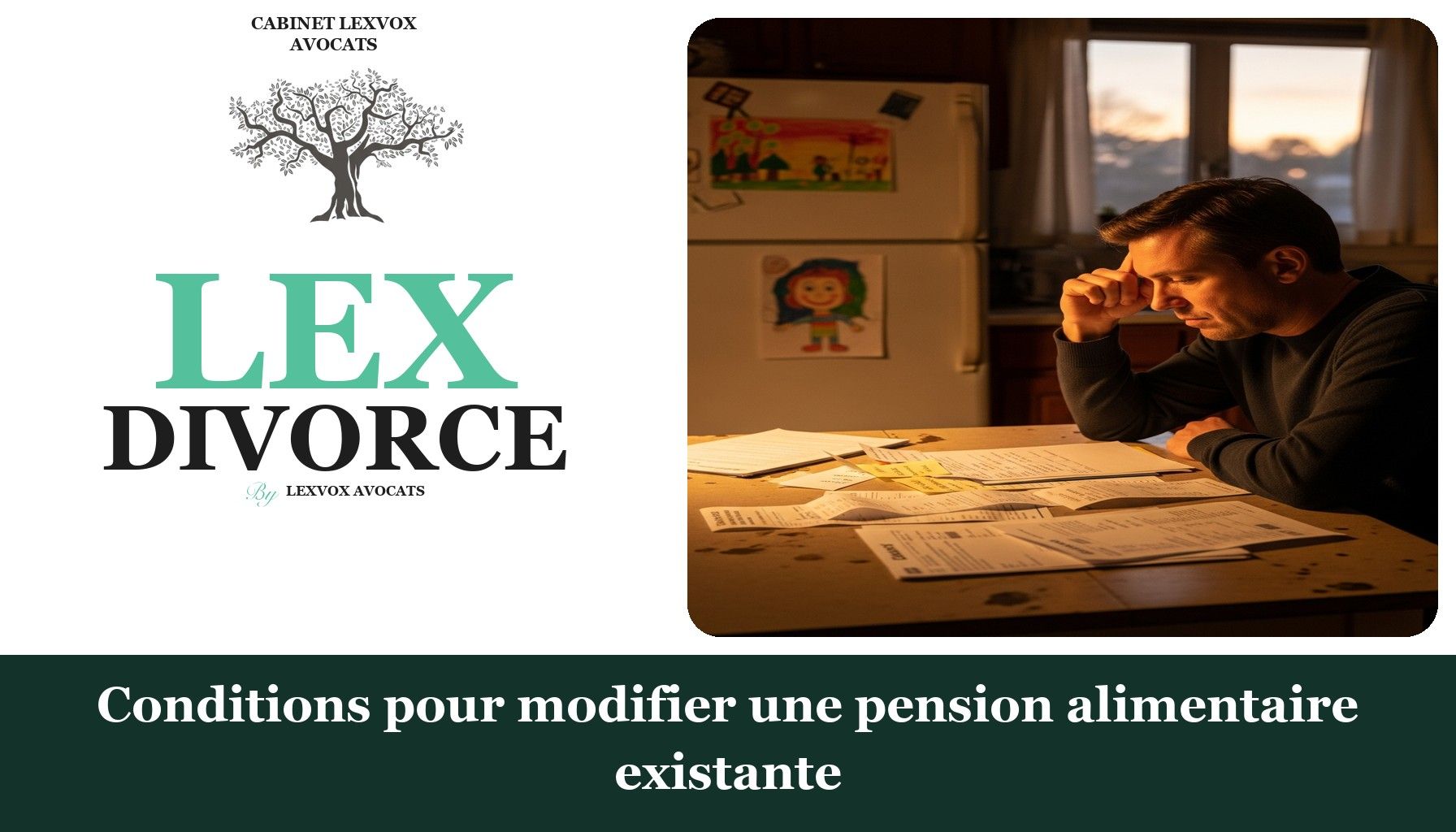 Conditions pour modifier une pension alimentaire existante