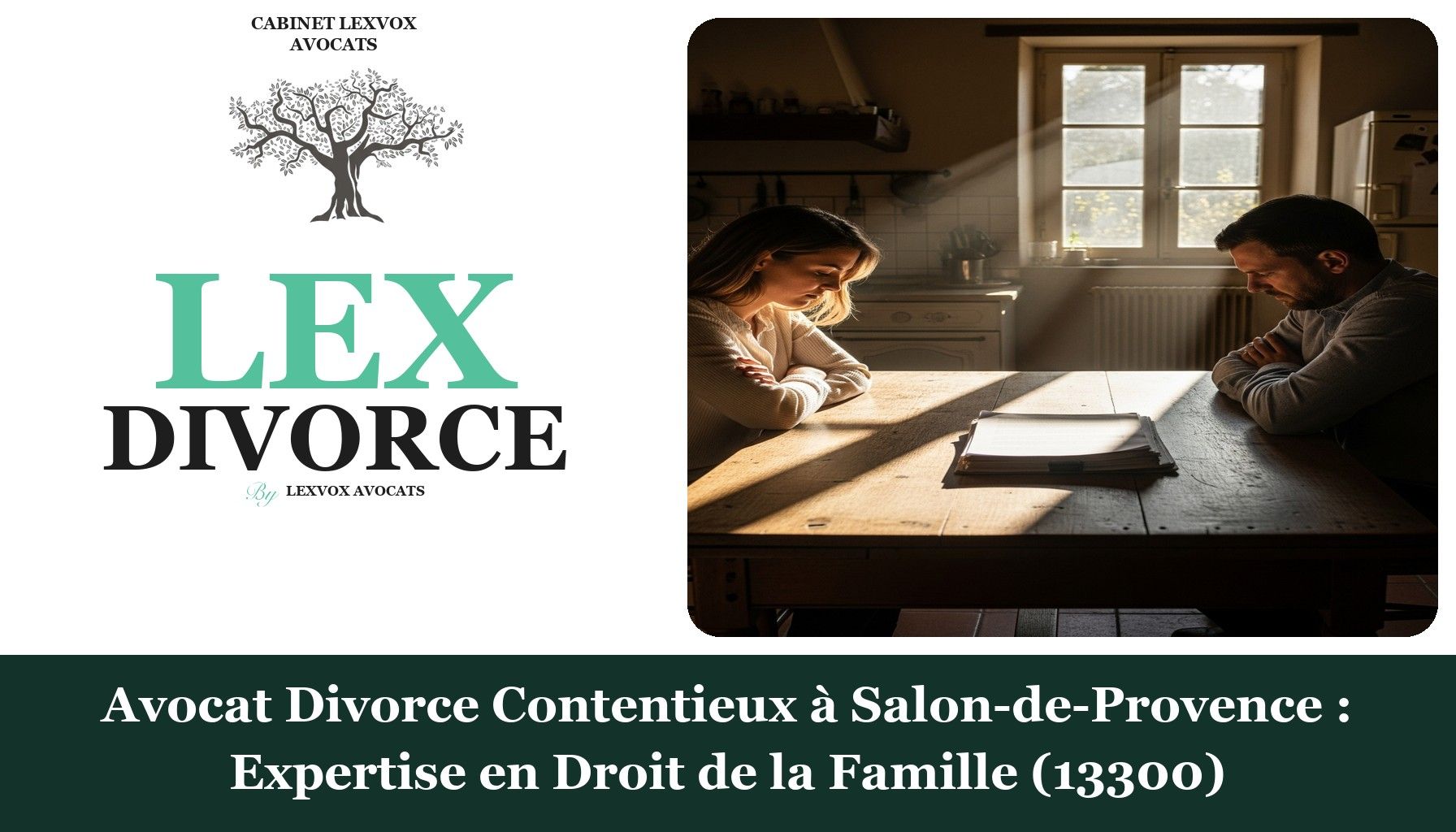 Avocat Divorce Contentieux à Salon-de-Provence : Expertise en Droit de la Famille (13300)