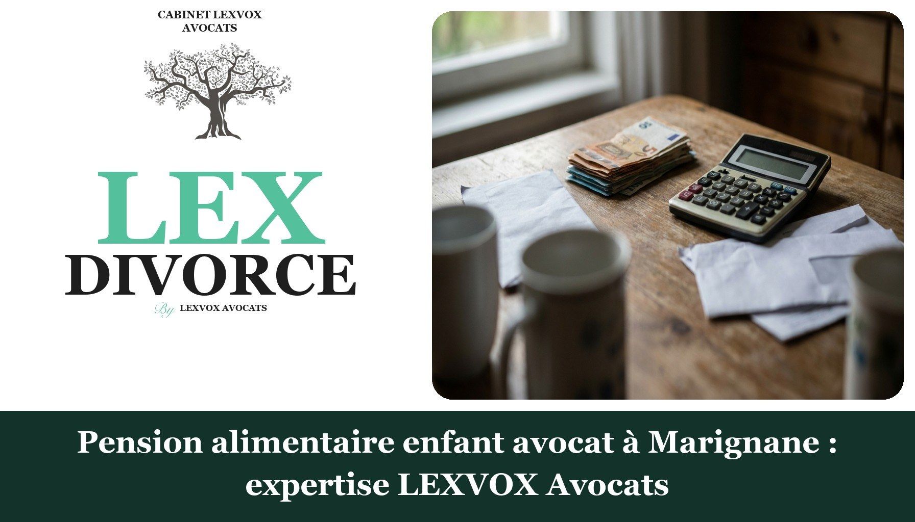 Pension alimentaire enfant avocat à Marignane : expertise LEXVOX Avocats