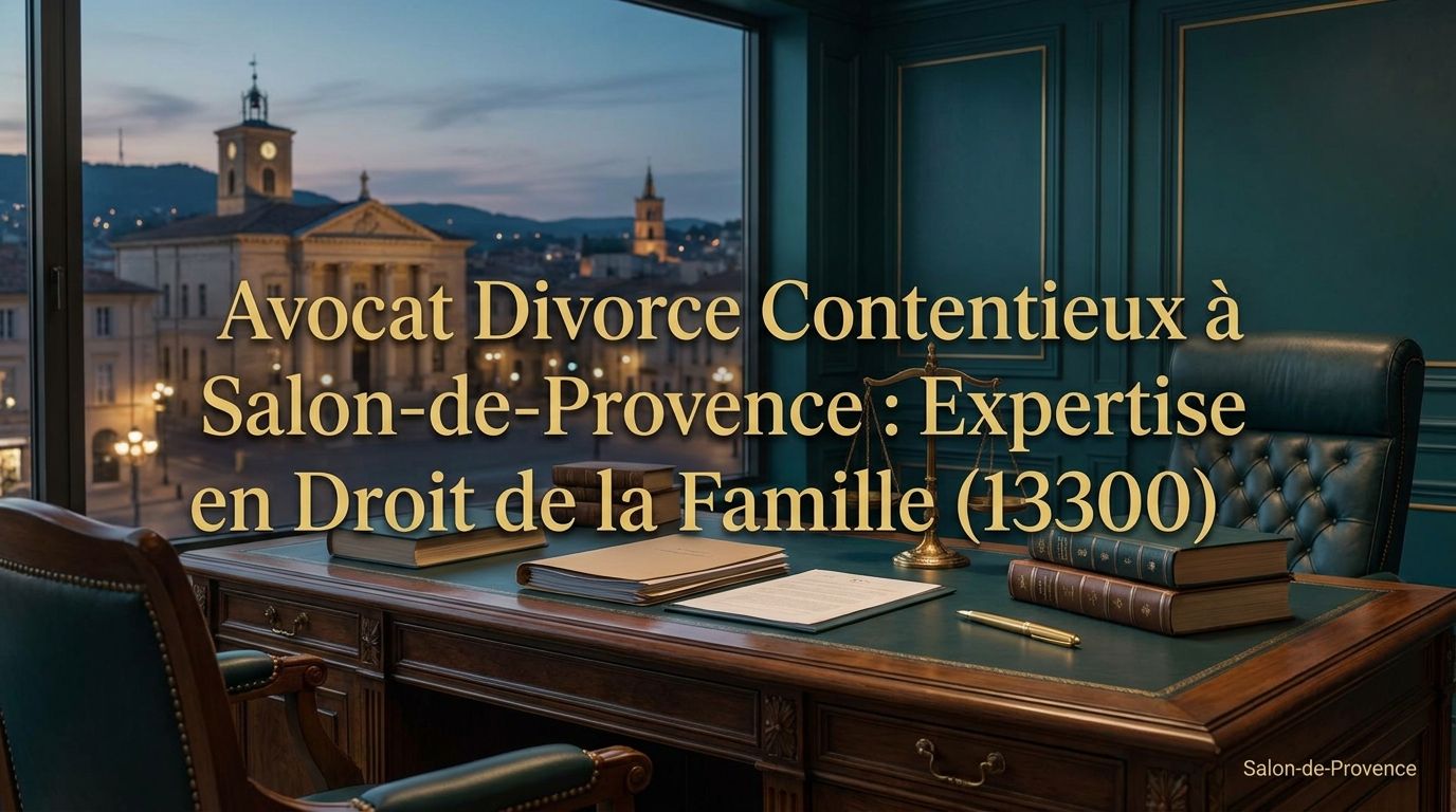 Avocat Divorce Contentieux à Salon-de-Provence : Expertise en Droit de la Famille (13300) — Cabinet LEXVOX Avocats