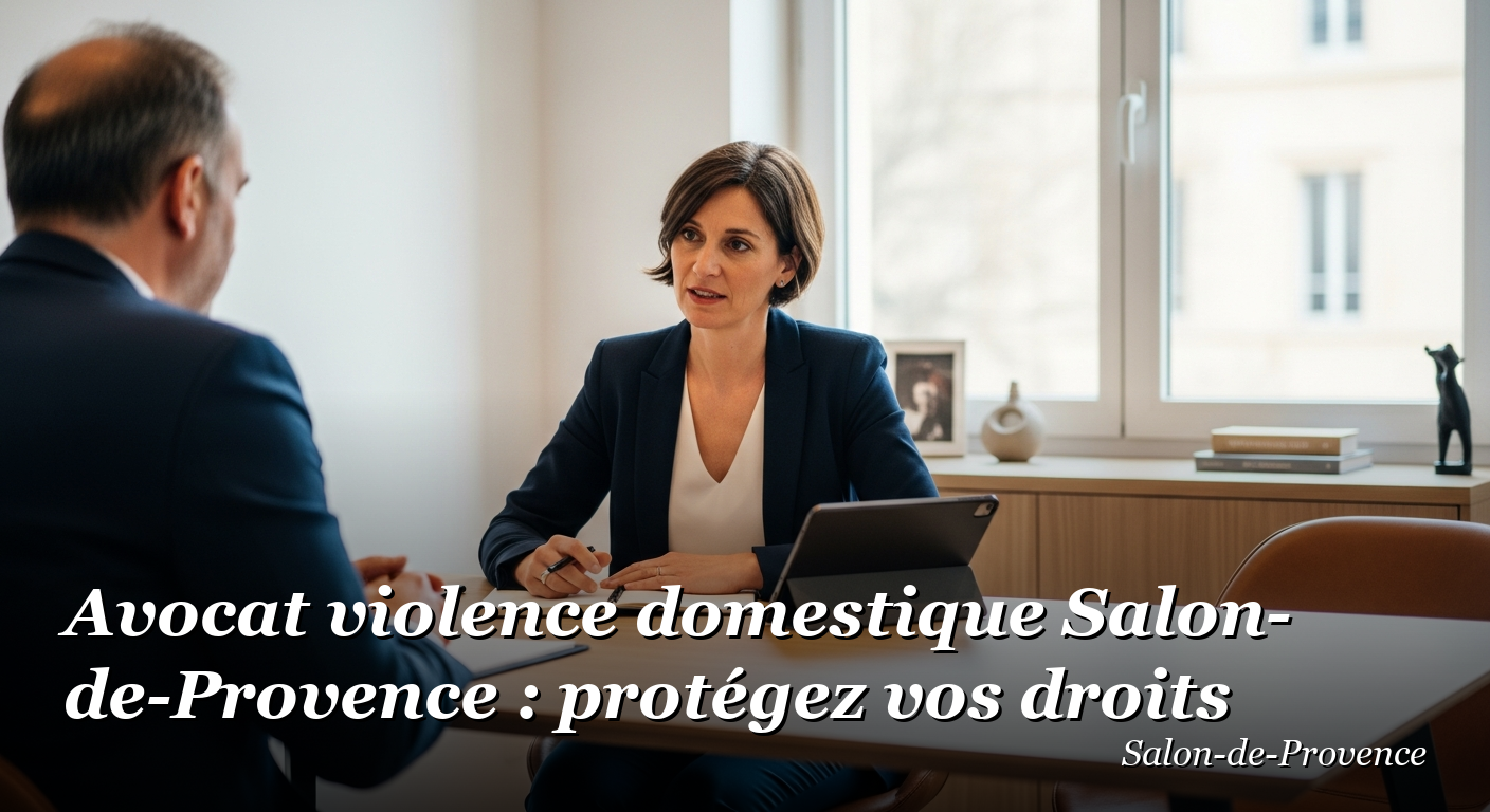 Avocat violence domestique Salon-de-Provence : protégez vos droits