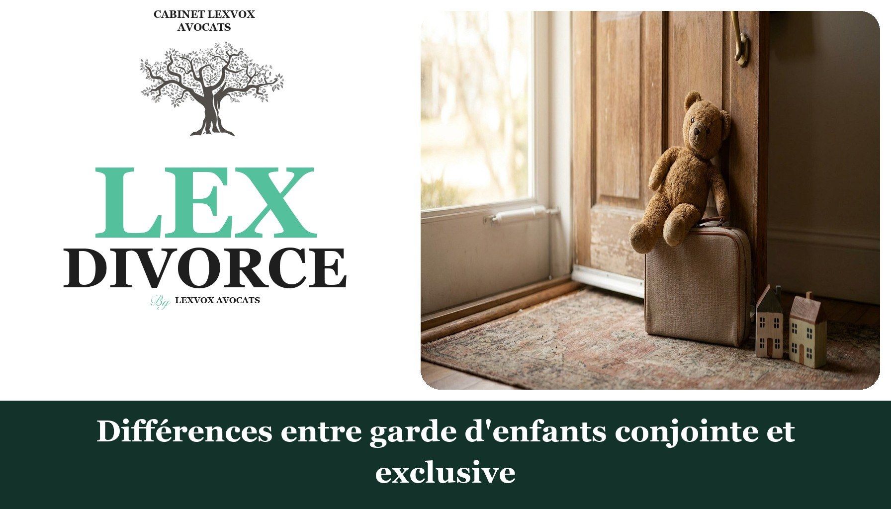Différences entre garde d'enfants conjointe et exclusive