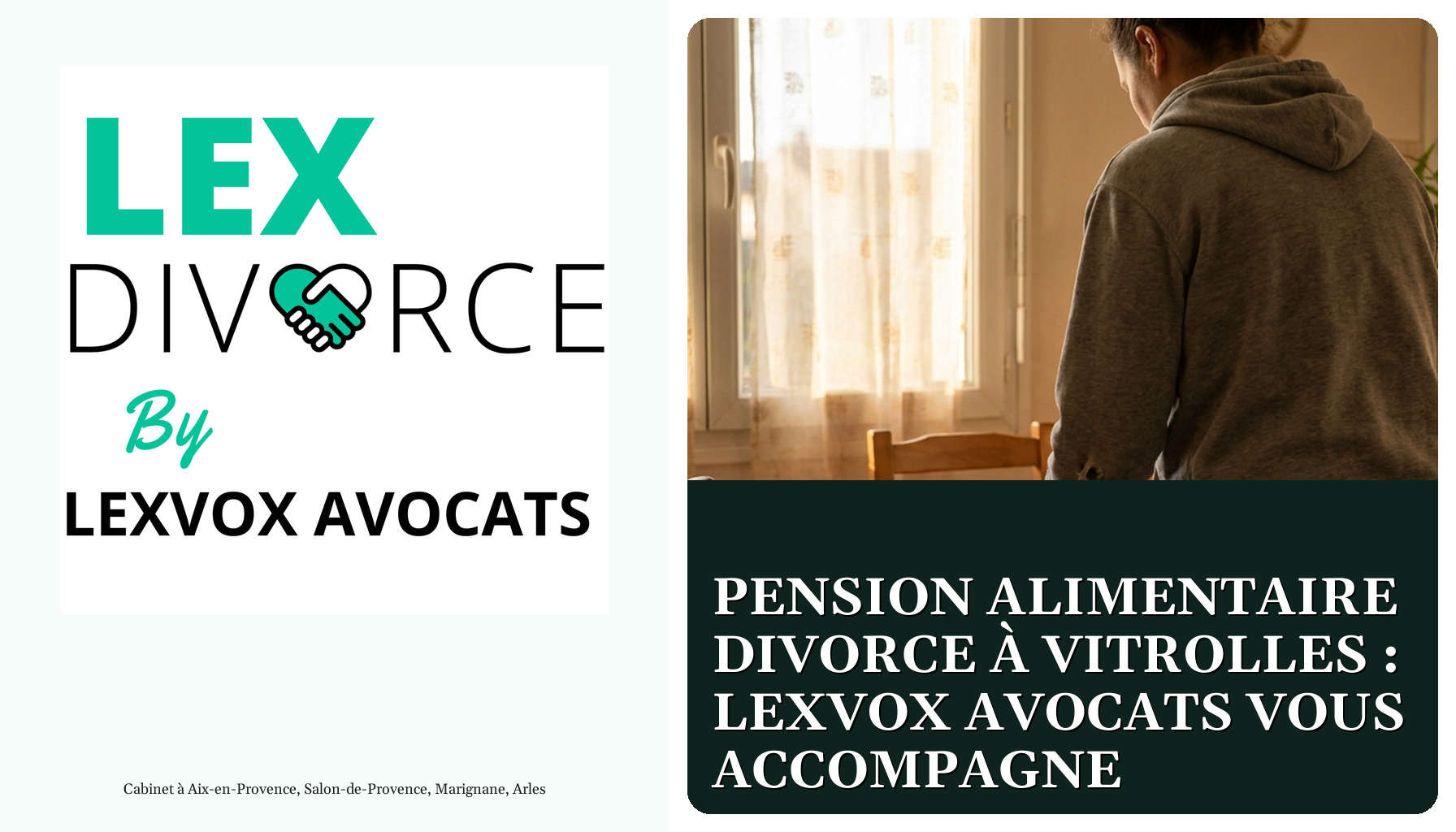 Pension alimentaire divorce à Vitrolles : LEXVOX AVOCATS vous accompagne