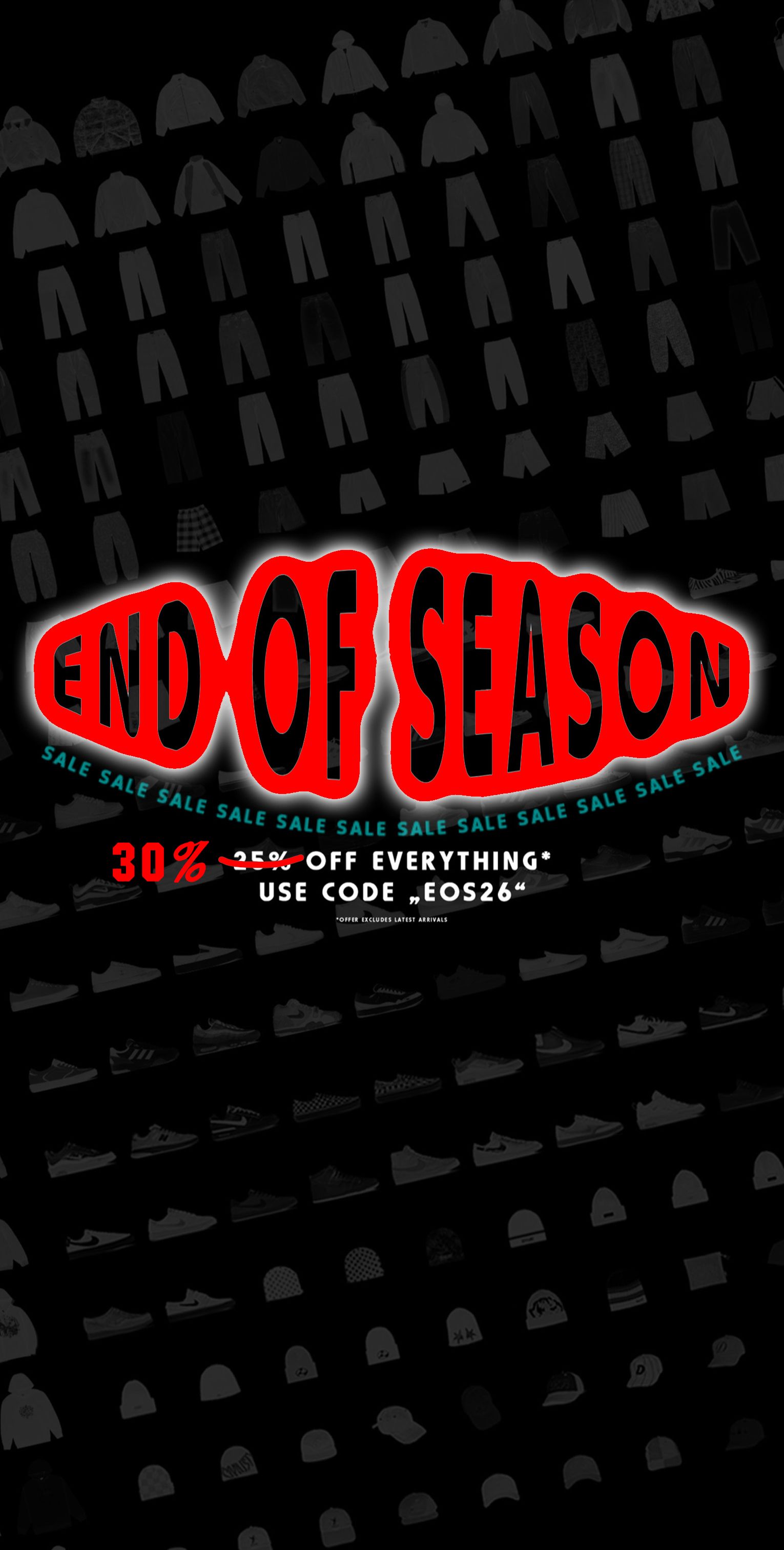 End Of Season Sale