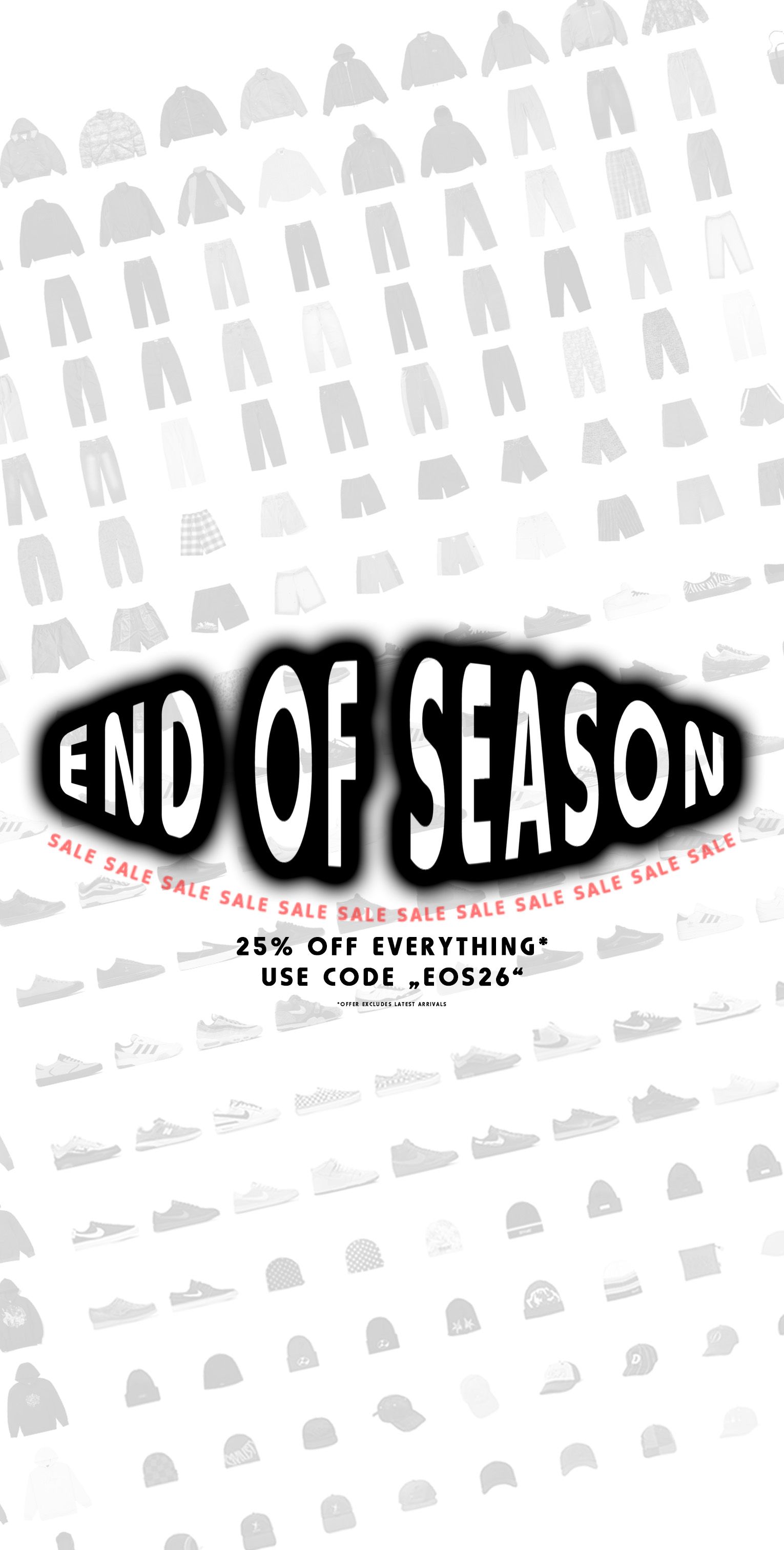 End Of Season Sale