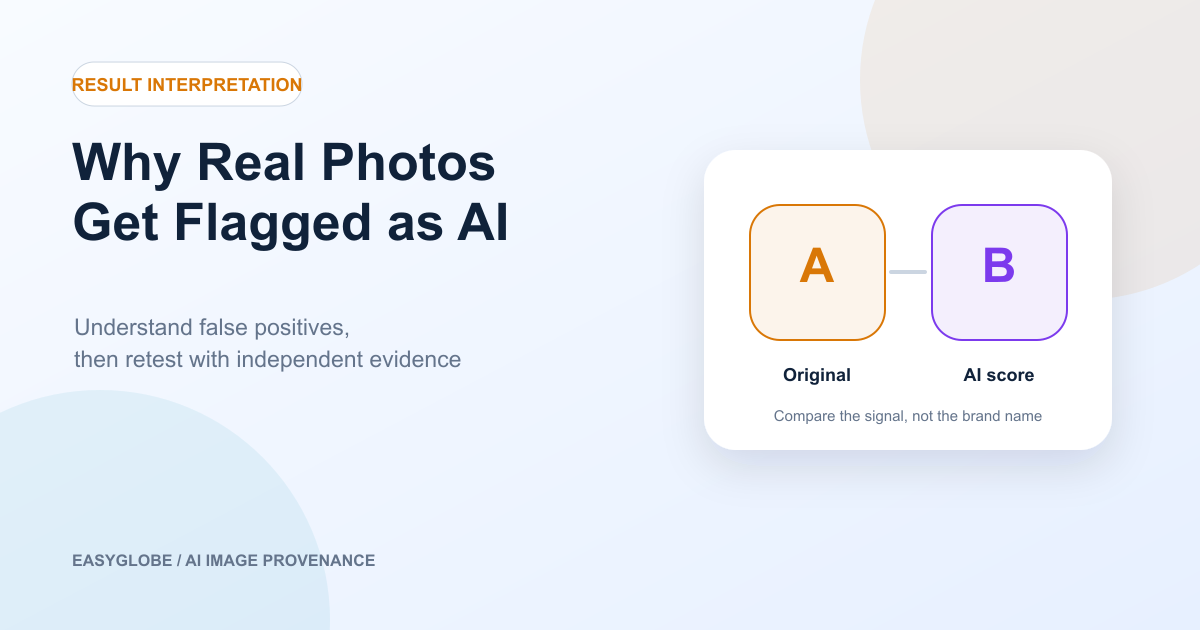 AI image detector false positive review workflow