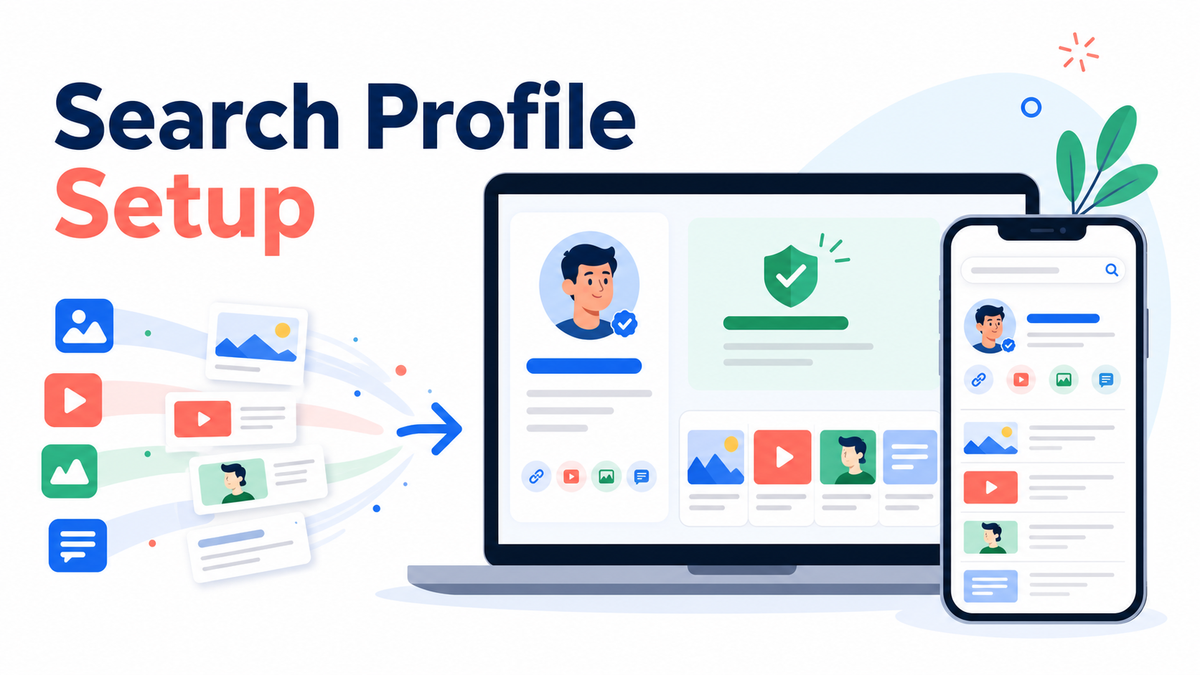 Five steps to set up Google Search Profile