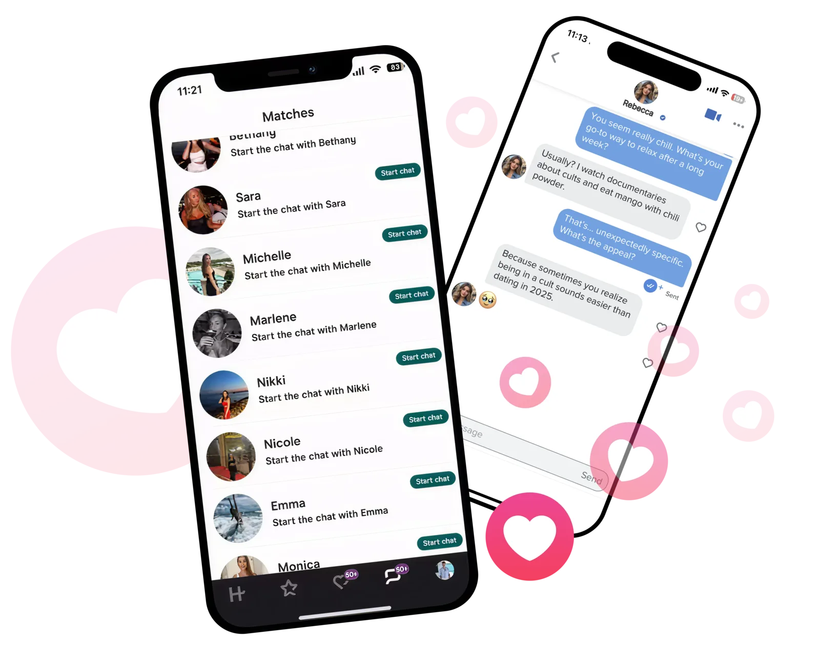 AI dating app assistant helping with profile advice and message ideas