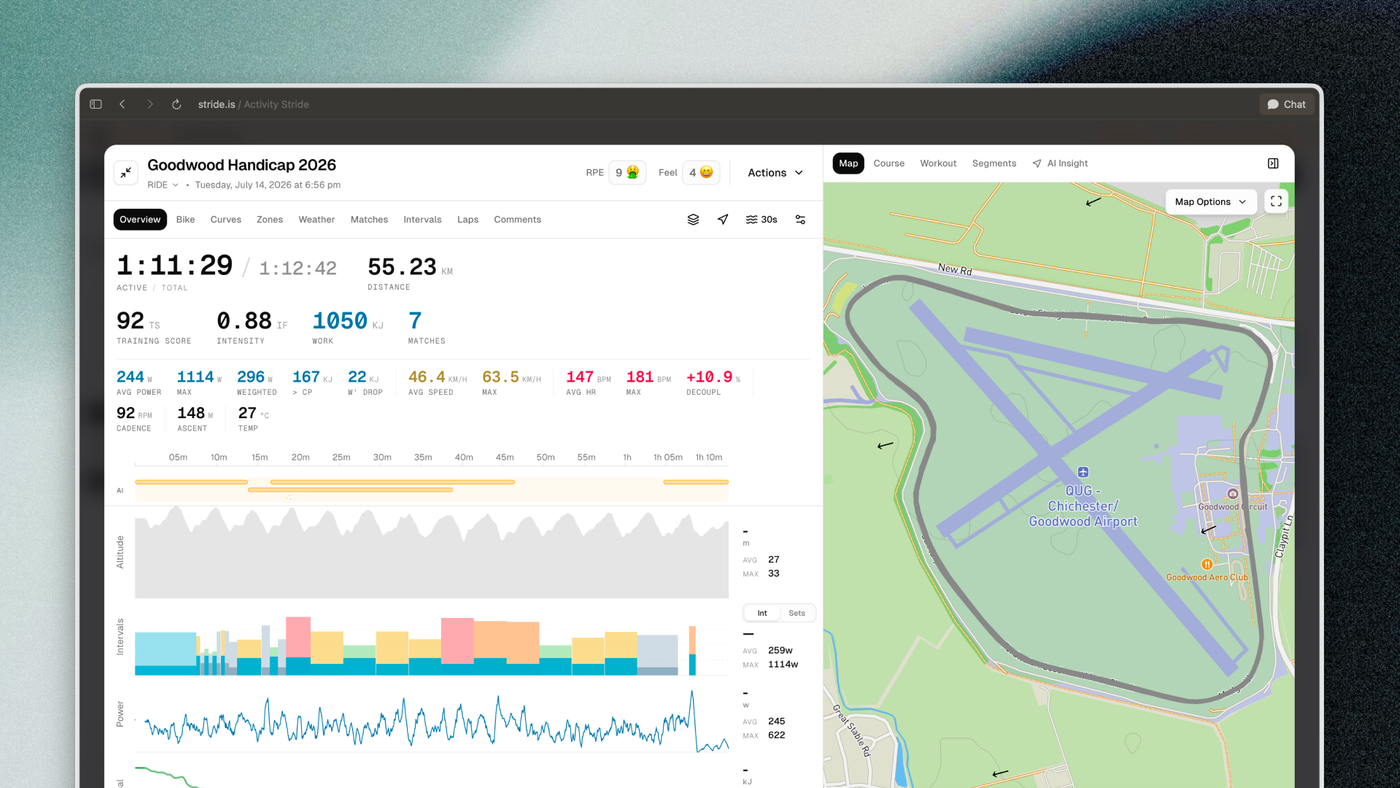 Stride.is matches feature