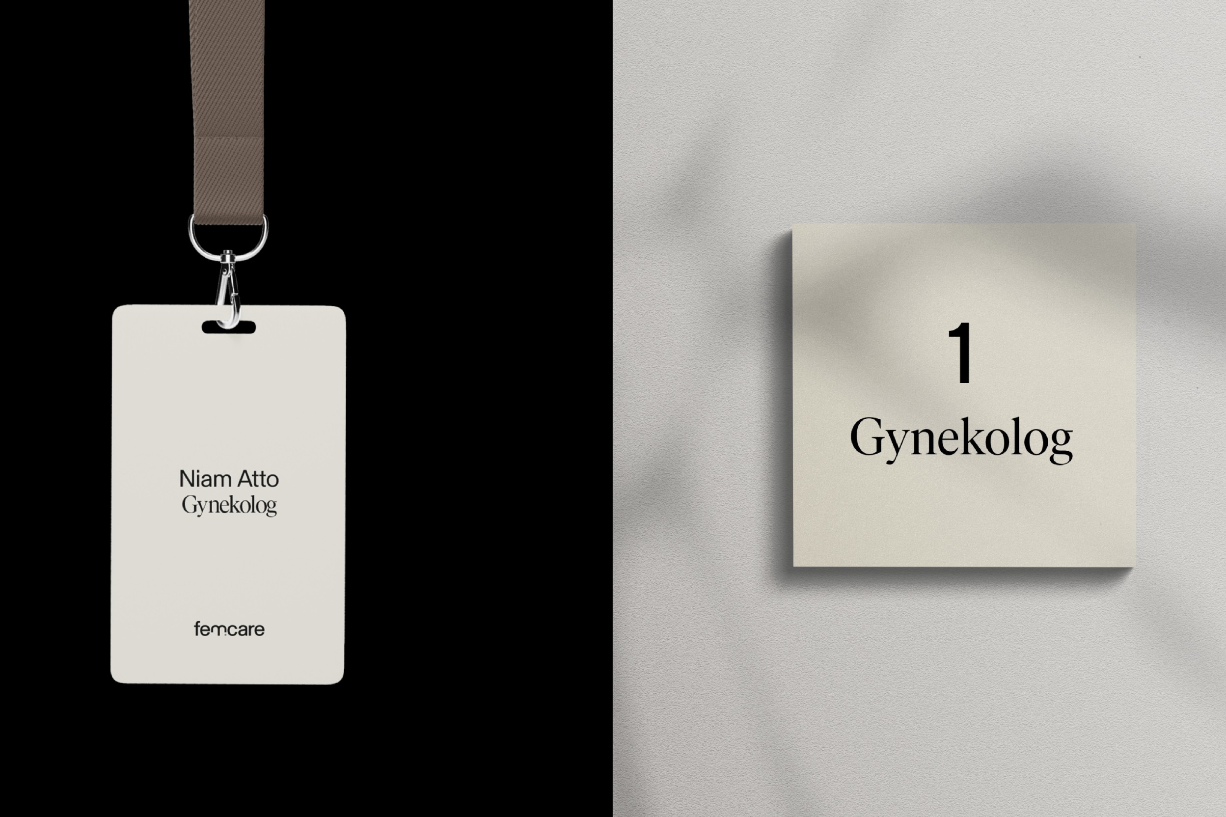 Femcare brand identity: landscape photography showing the visual identity in context.