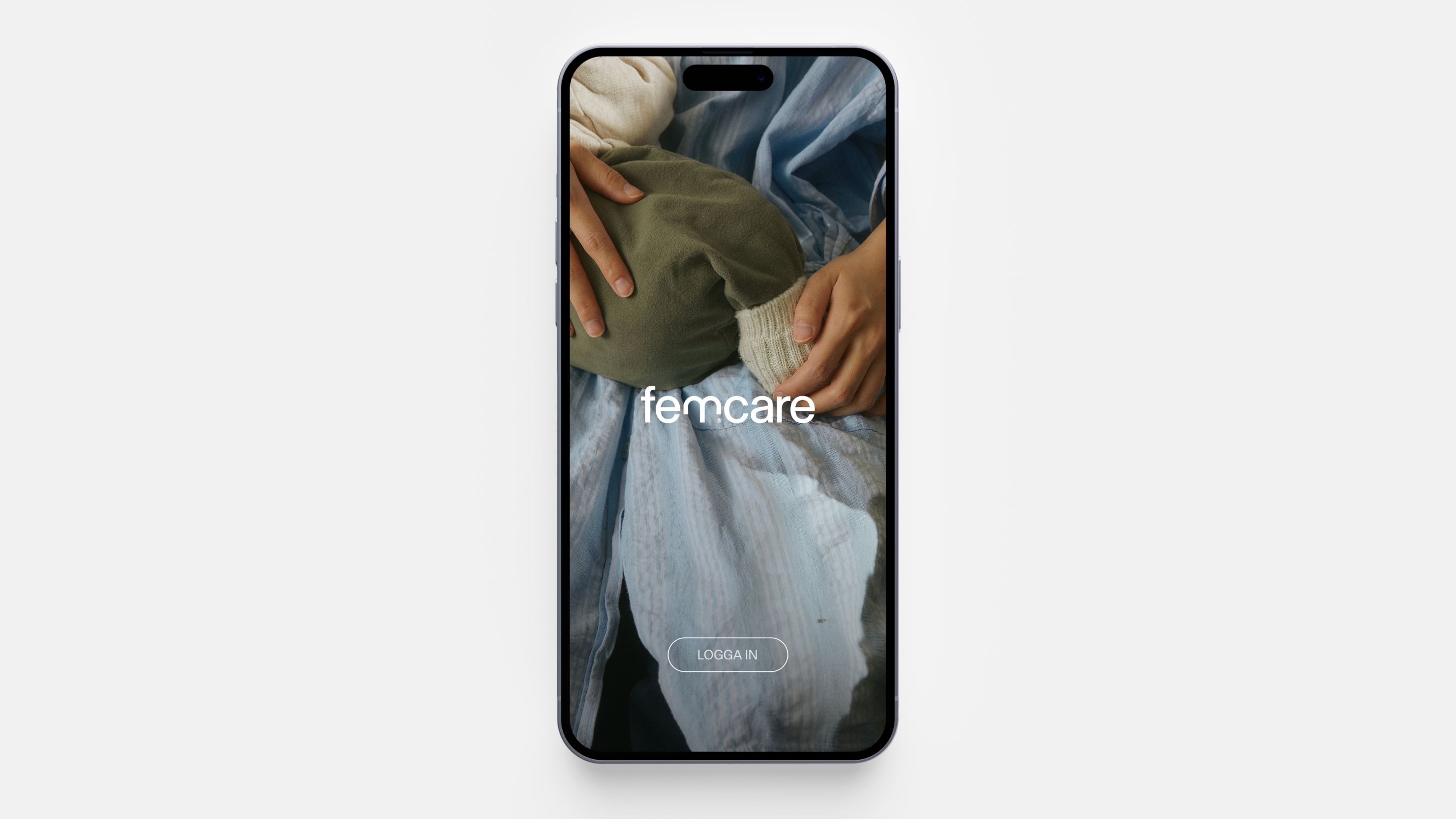 Femcare brand identity: landscape photography from the brand's supporting imagery.