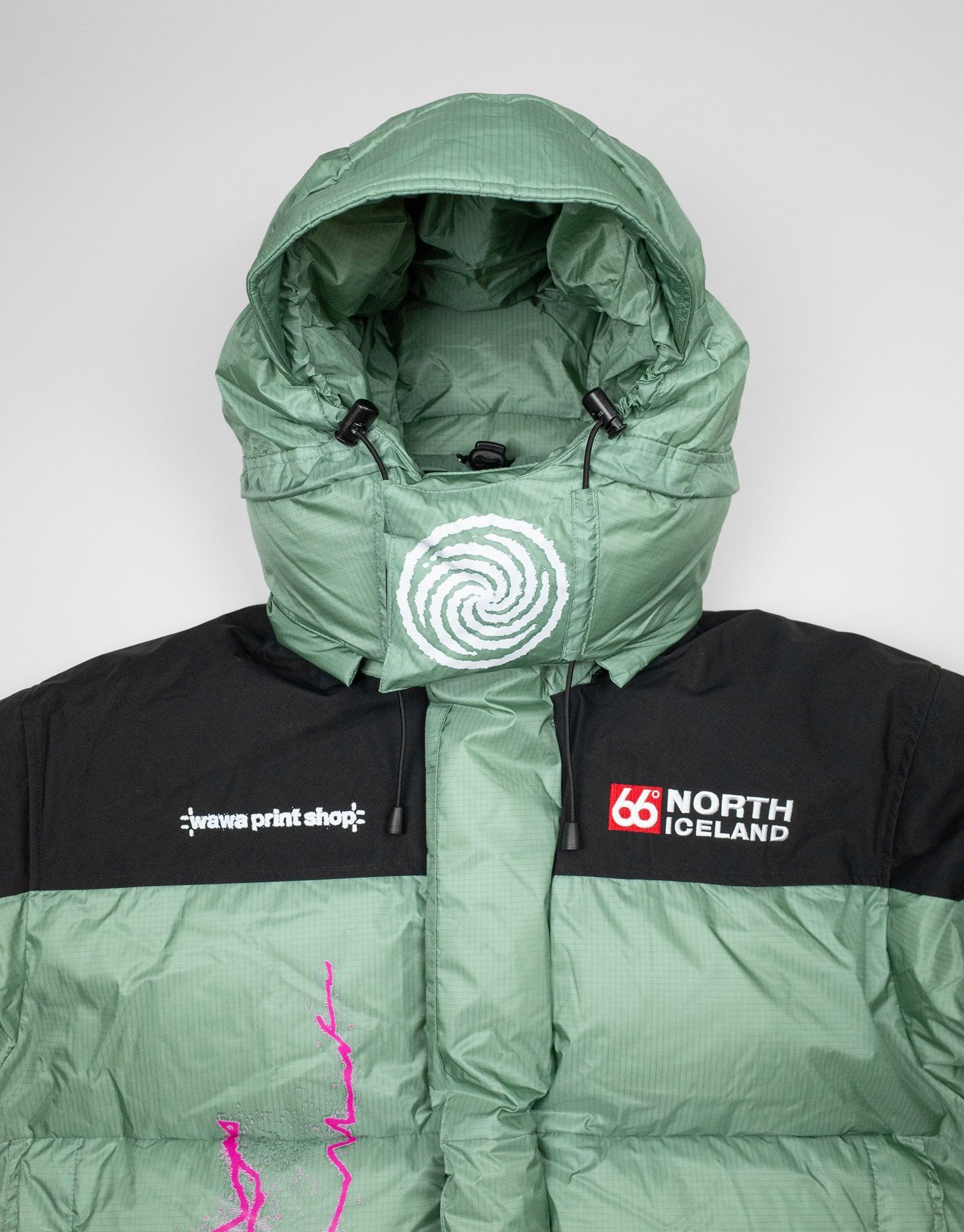 Photograph from the GORE-TEX x 66°North x Wawa Print Shop WINDSTOPPER collection
