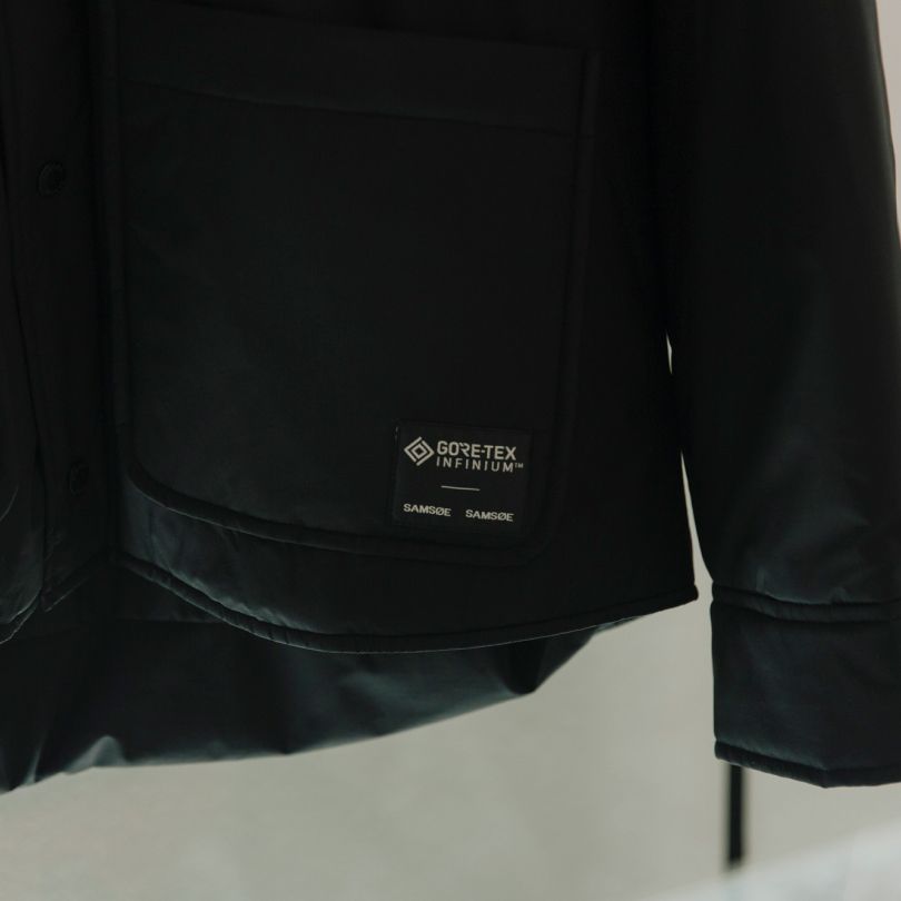 Product detail from the GORE-TEX x Samsøe Samsøe capsule collection.