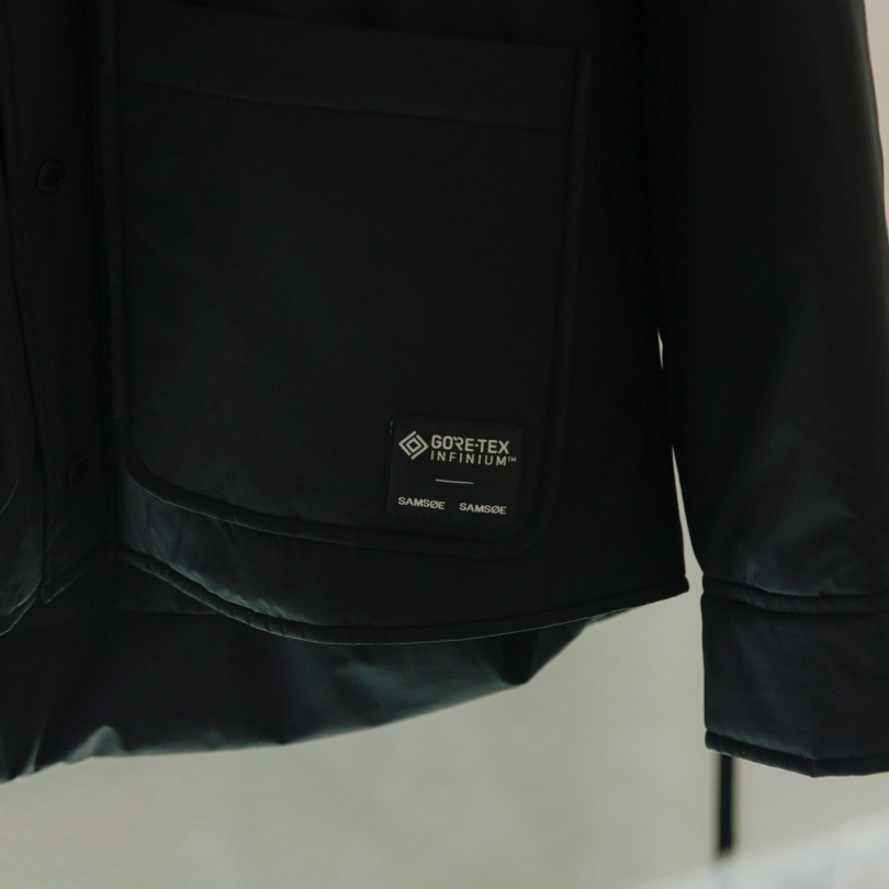 Product detail from the GORE-TEX x Samsøe Samsøe capsule collection.