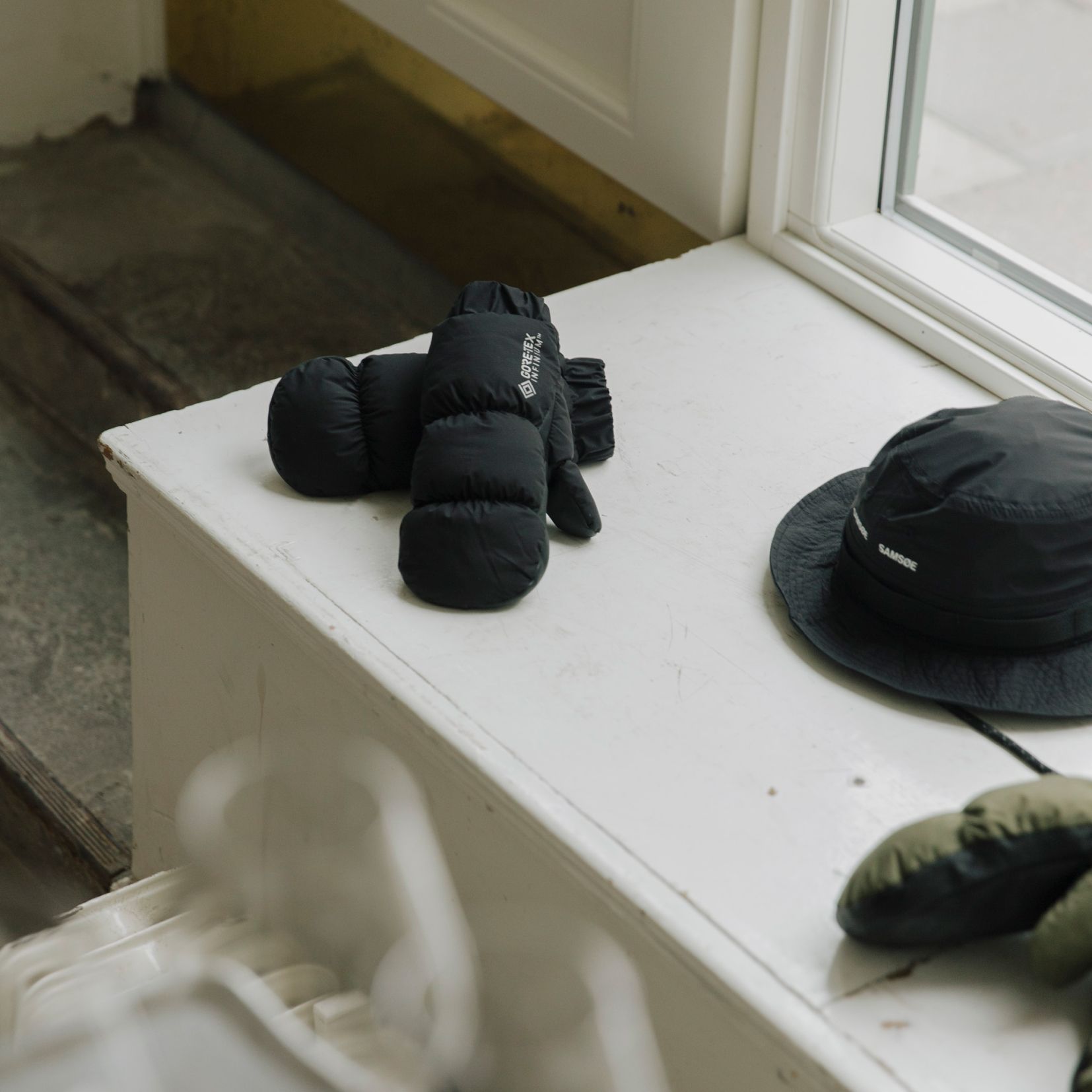 Product detail from the GORE-TEX x Samsøe Samsøe capsule collection.