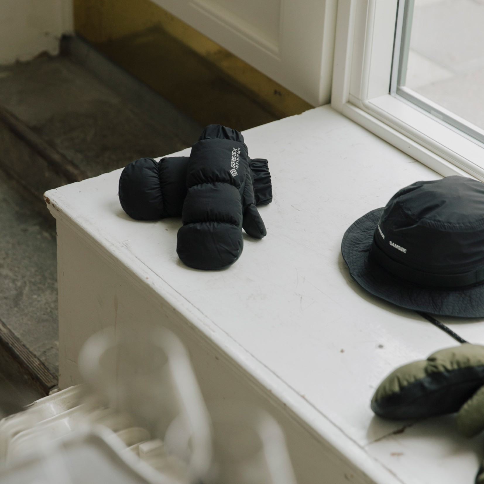 Product detail from the GORE-TEX x Samsøe Samsøe capsule collection.
