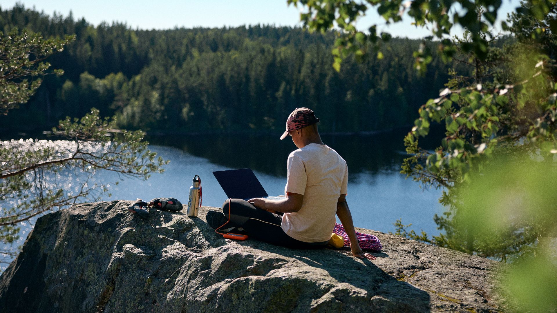 Örebro campaign photograph on the theme of modern working life