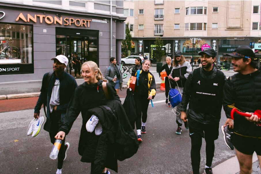 A scene from the GORE-TEX x Nike Pegasus launch event in Oslo.