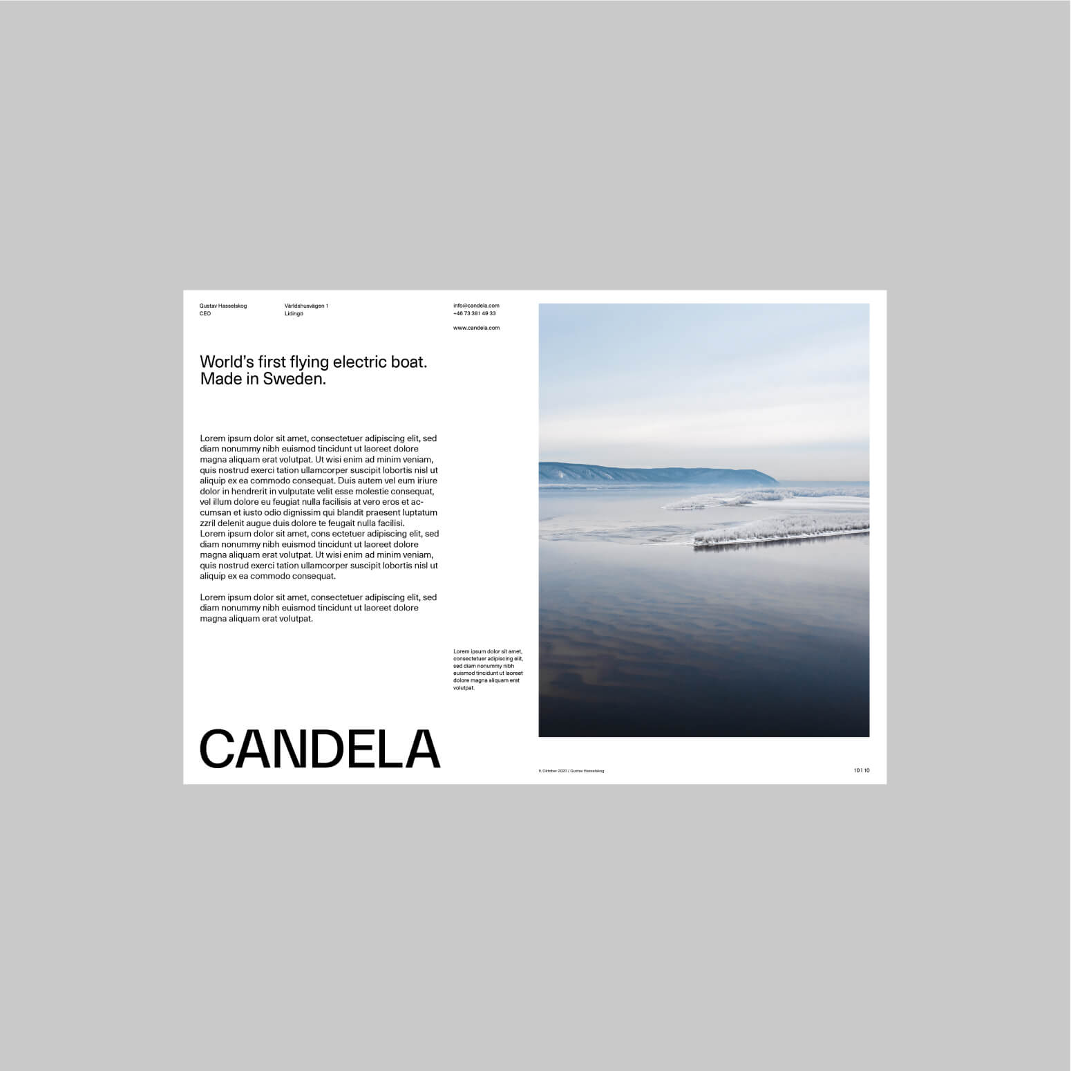 Candela brand identity detail, square crop